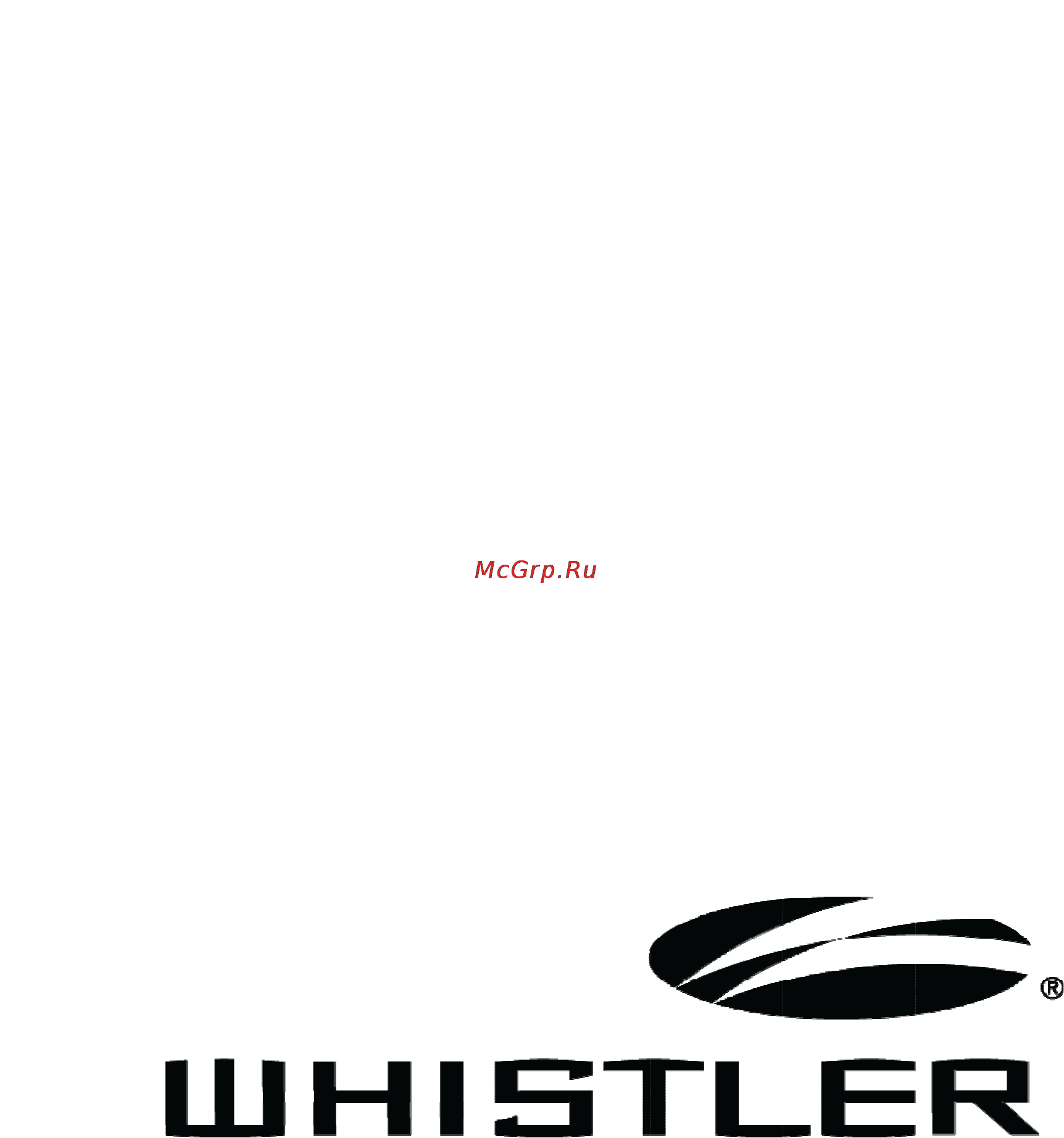 Whistler 268Ru Инструкция по эксплуатации онлайн