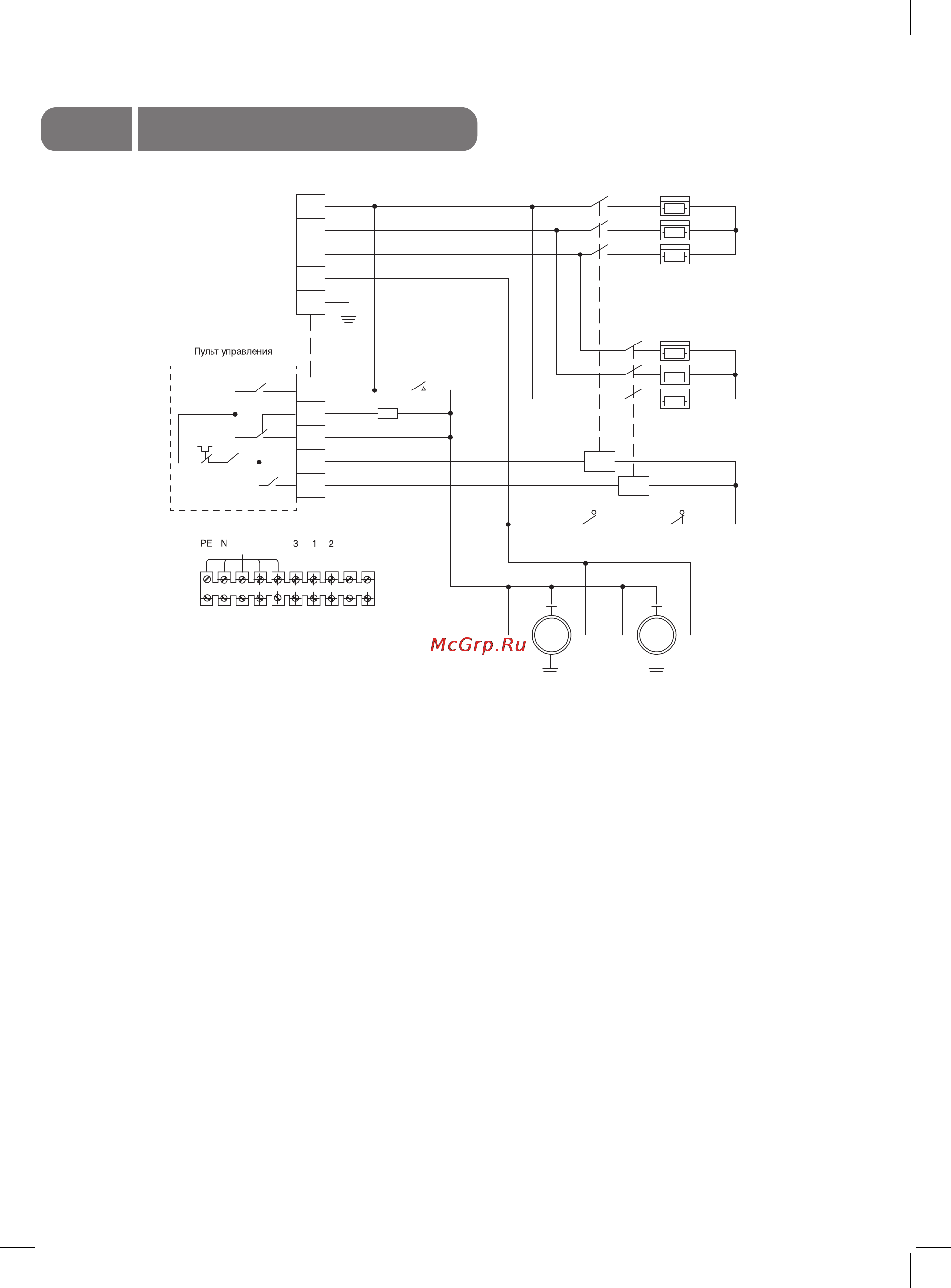 Ballu BHC-9.001 TR [20/24] Km1 км2 магнитные пускатели sk1 sk2 защитные термостаты без автовозврата