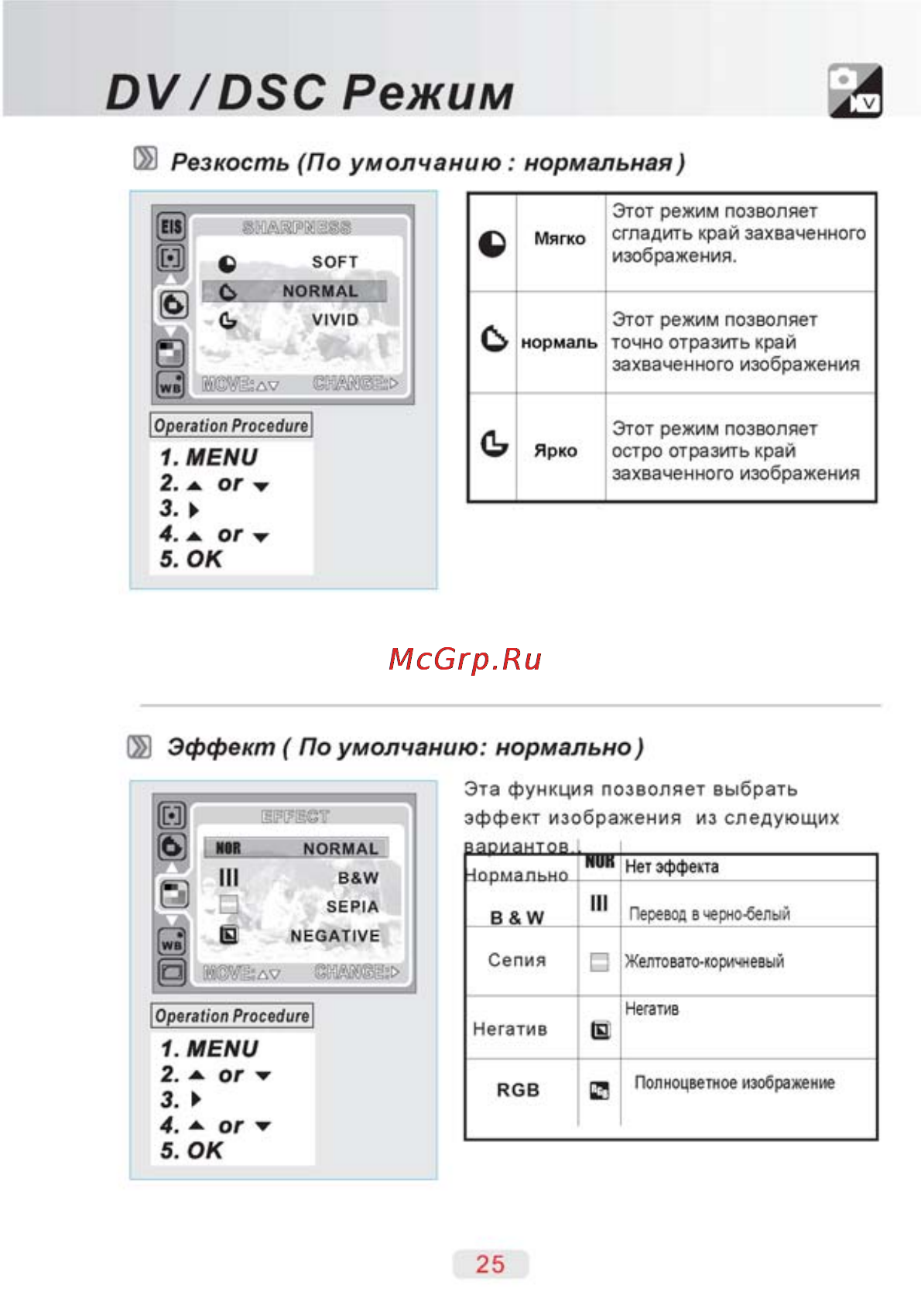 Ufo DV 60 [24/76] Оу озс режим