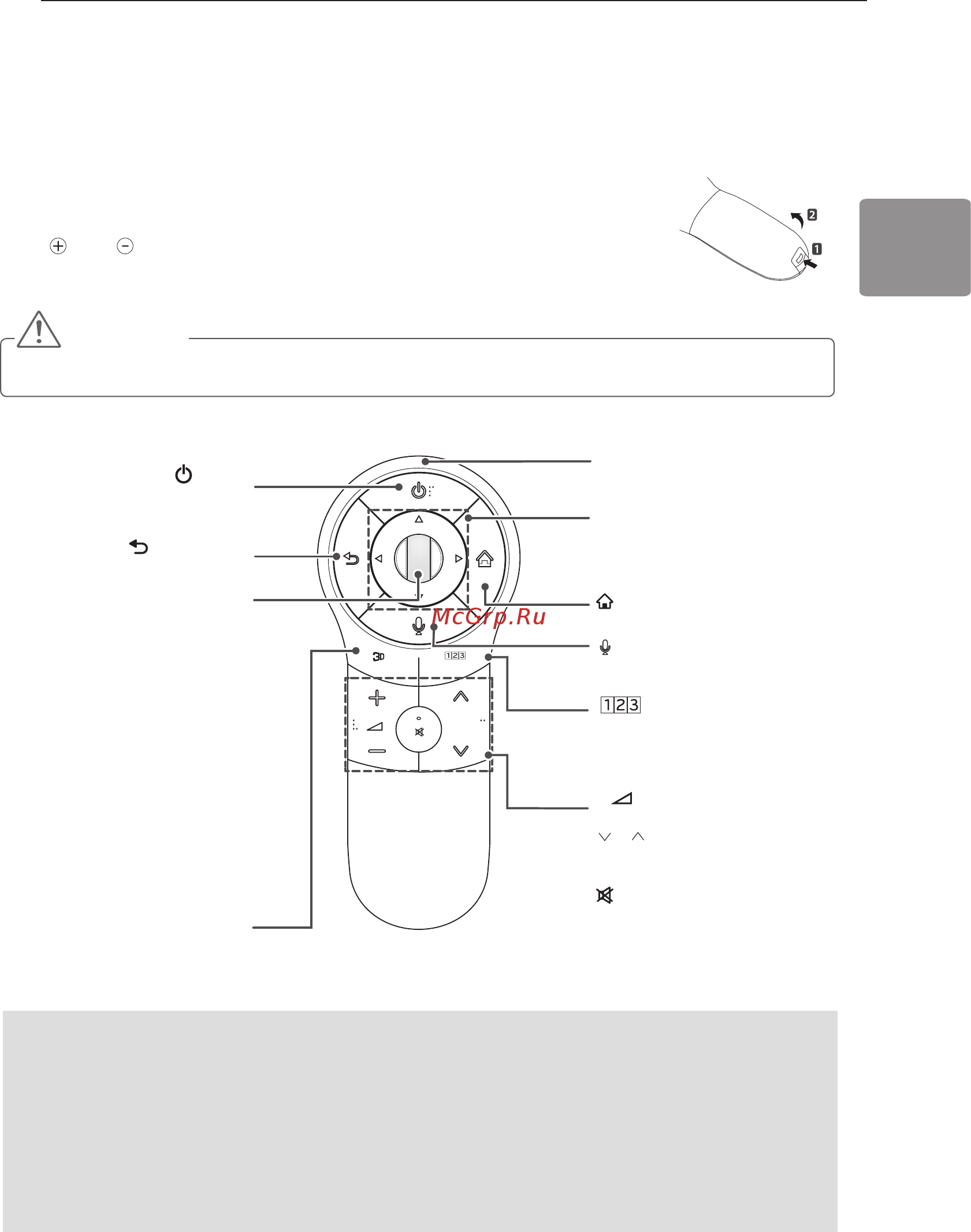 LG 42LN655V [61/120] Сиқырлы қашықтан басқару құралының функциялары