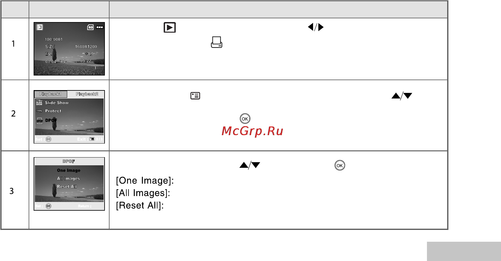 Ufo DC 8365 [47/70] Установки dpof