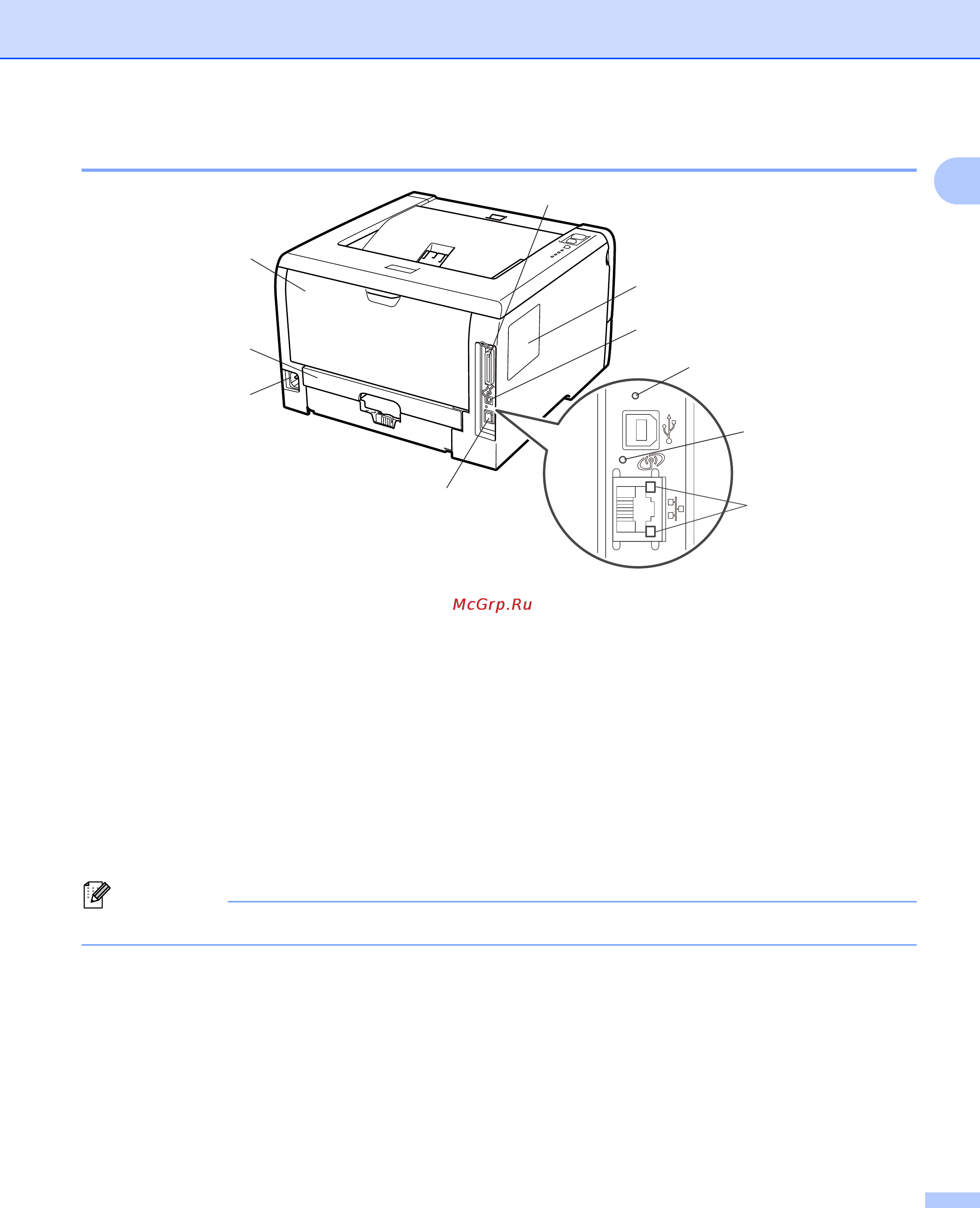 Brother HL-5350DN [14/181] Вид сзади