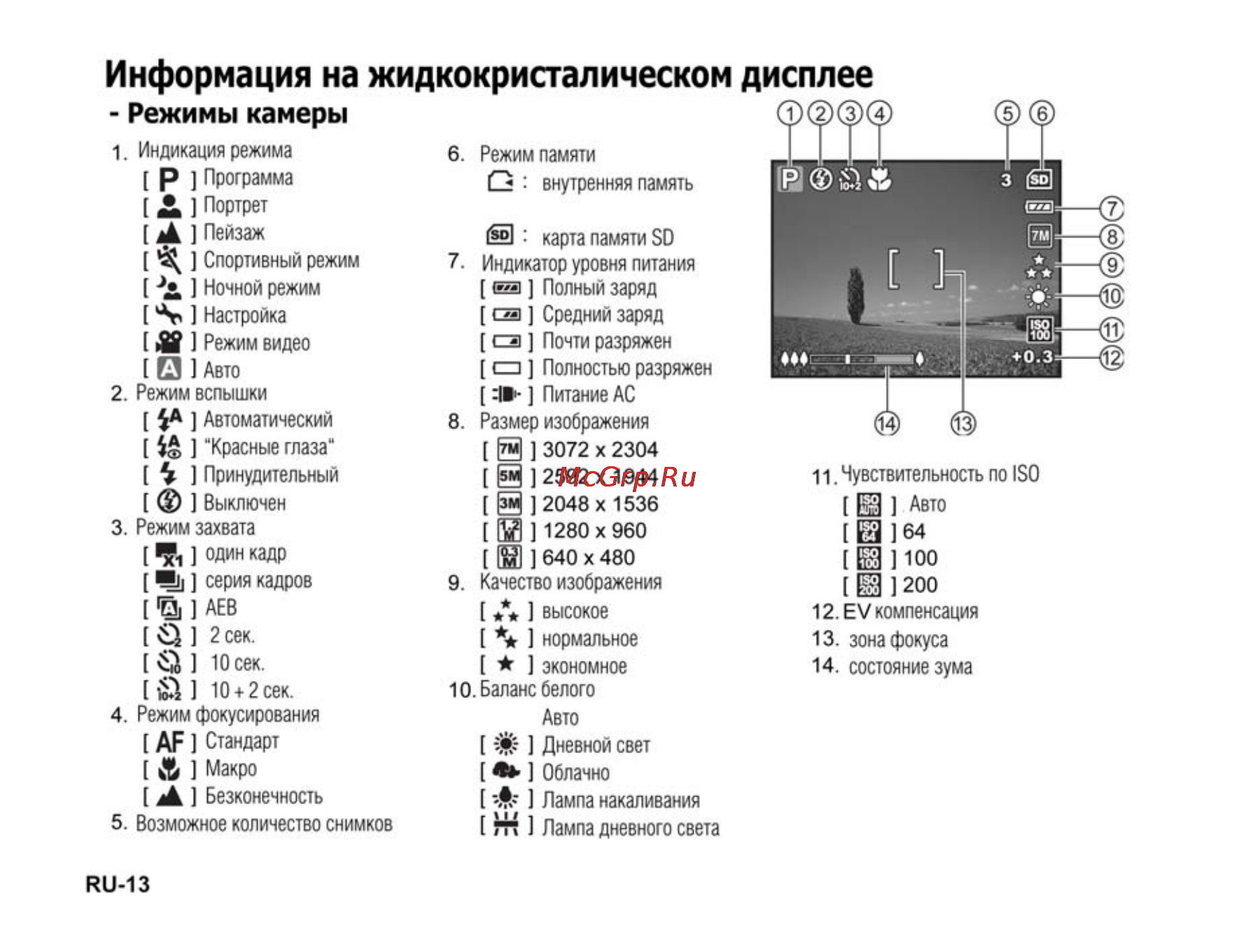 Ufo DC 7370 [13/62] Информация на жидкокристалическом дисплее