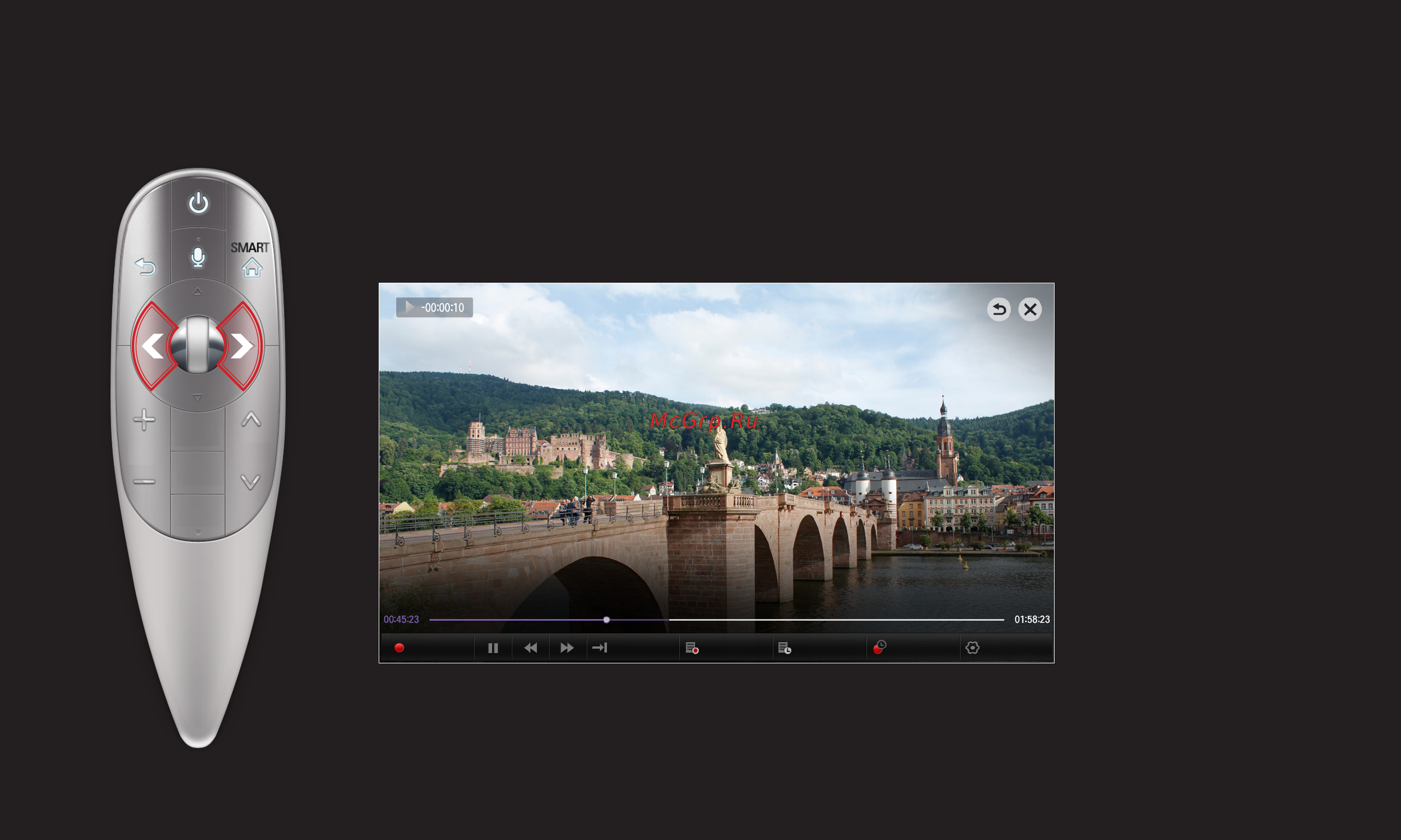LG 55LA860V [208/270] Использование функции сдвиг во времени
