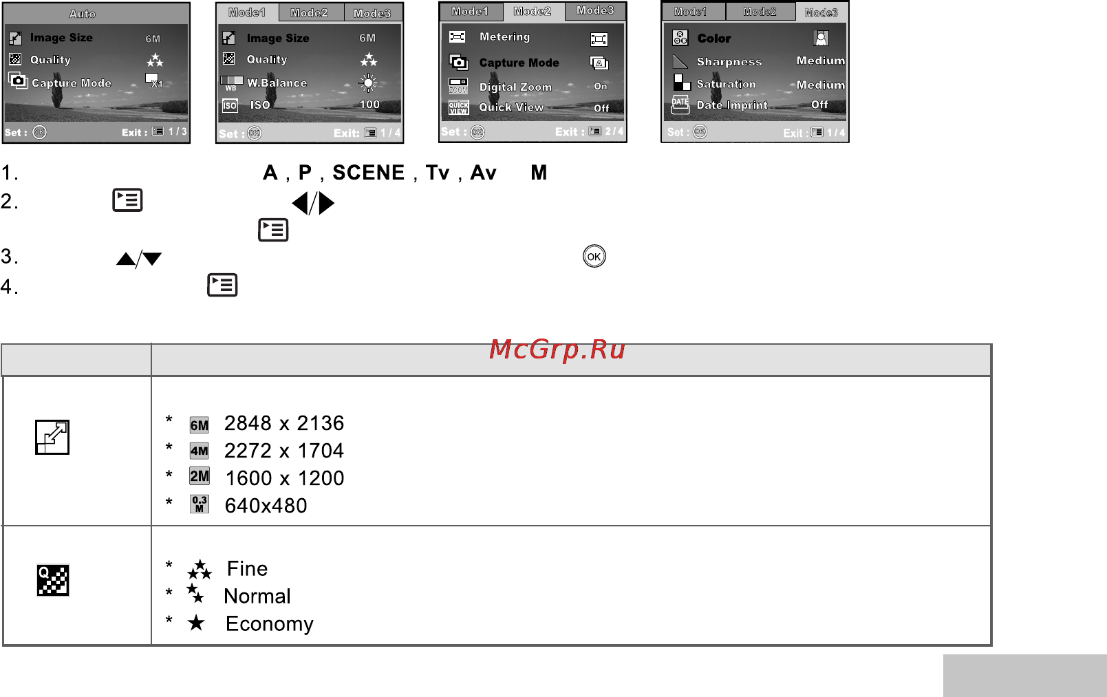Ufo DC 6345 [57/68] Функции меню