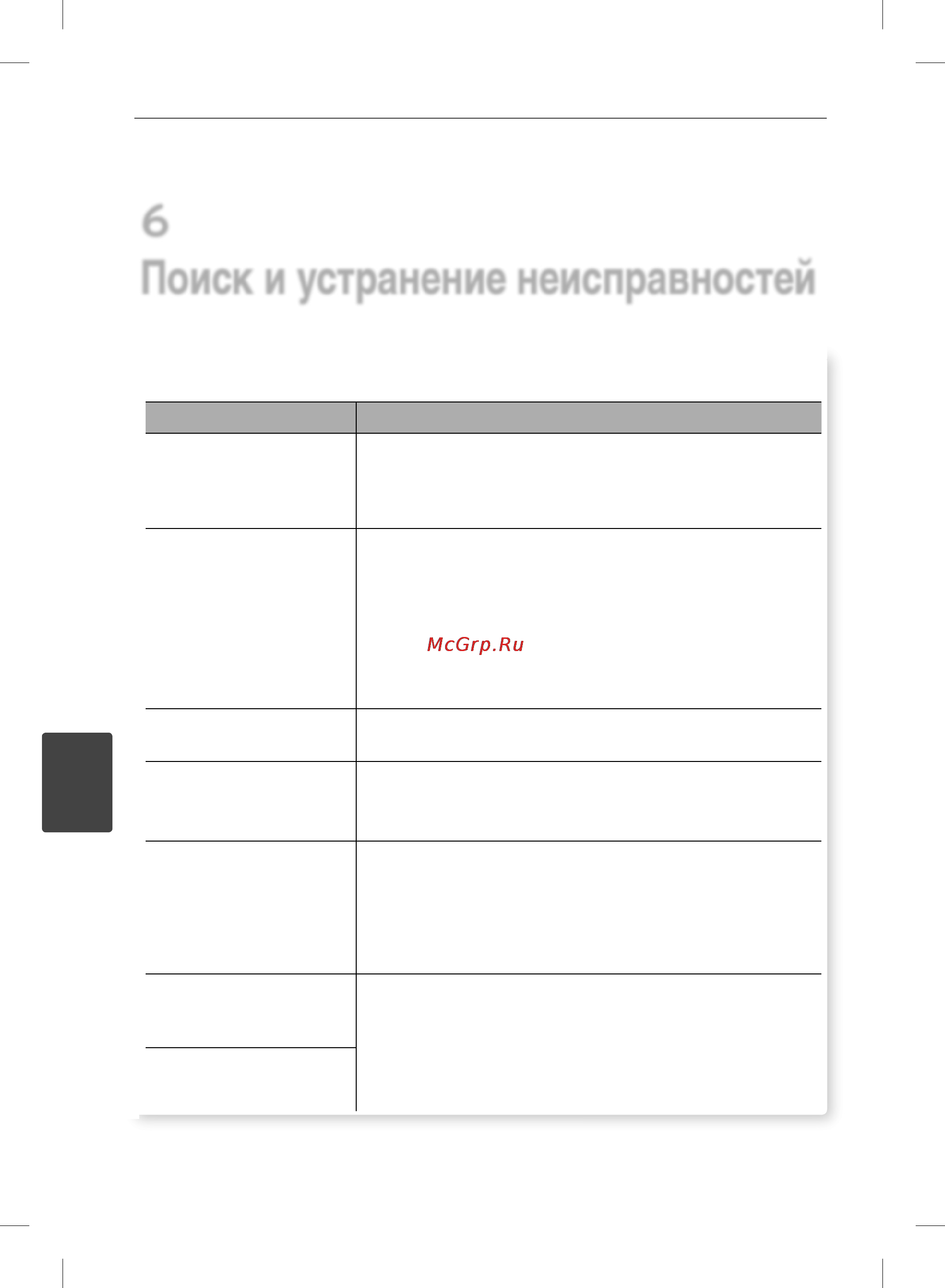 LG BD-560 [57/73] Поиск и устранение неисправностей