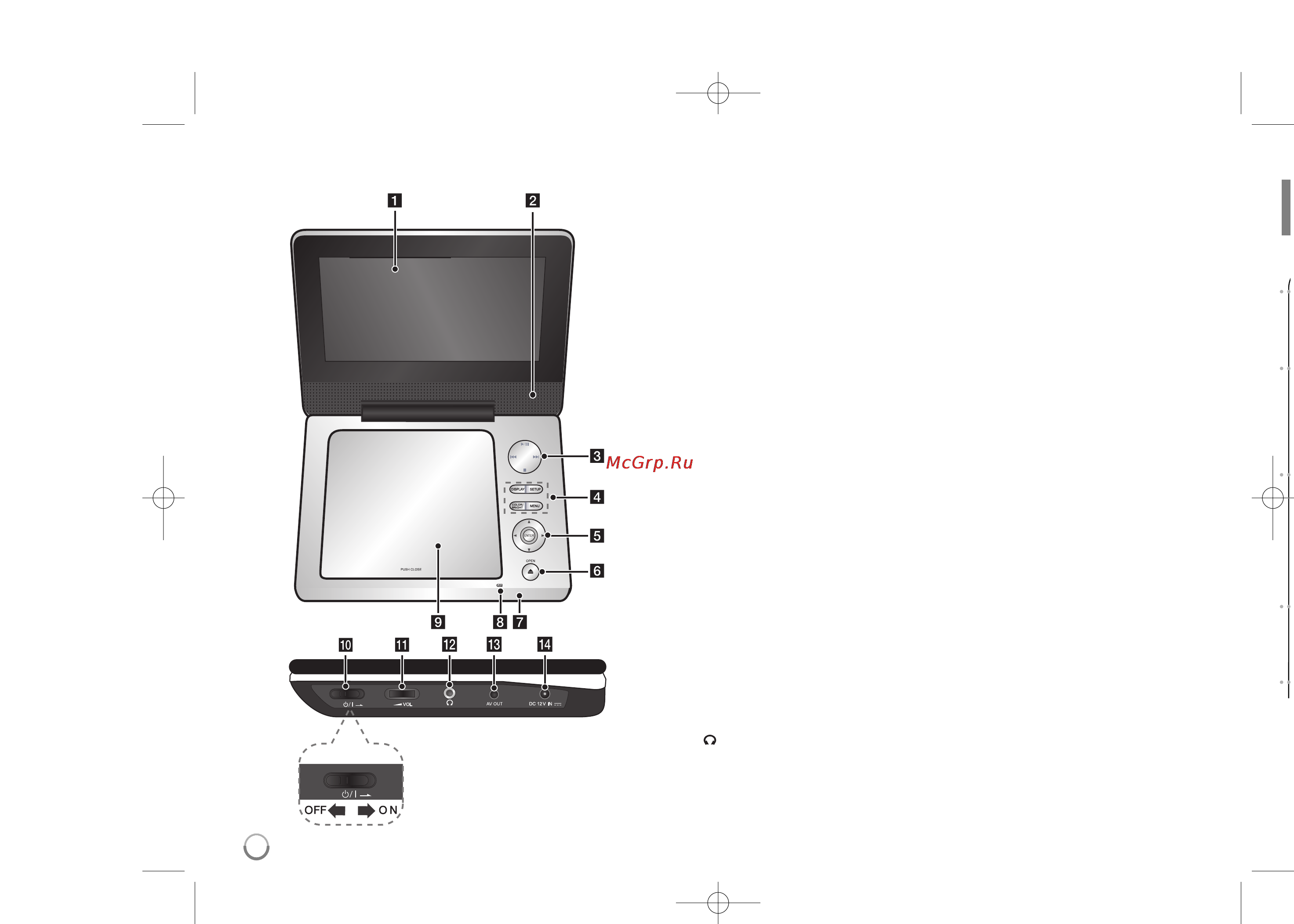 LG DP-450 Black [4/14] Основной блок