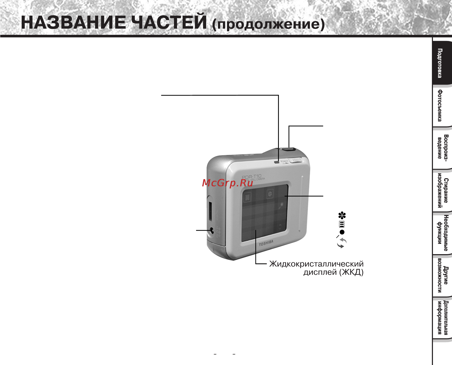 Toshiba PDR-T10 Инструкция по эксплуатации онлайн [20/74] 23673