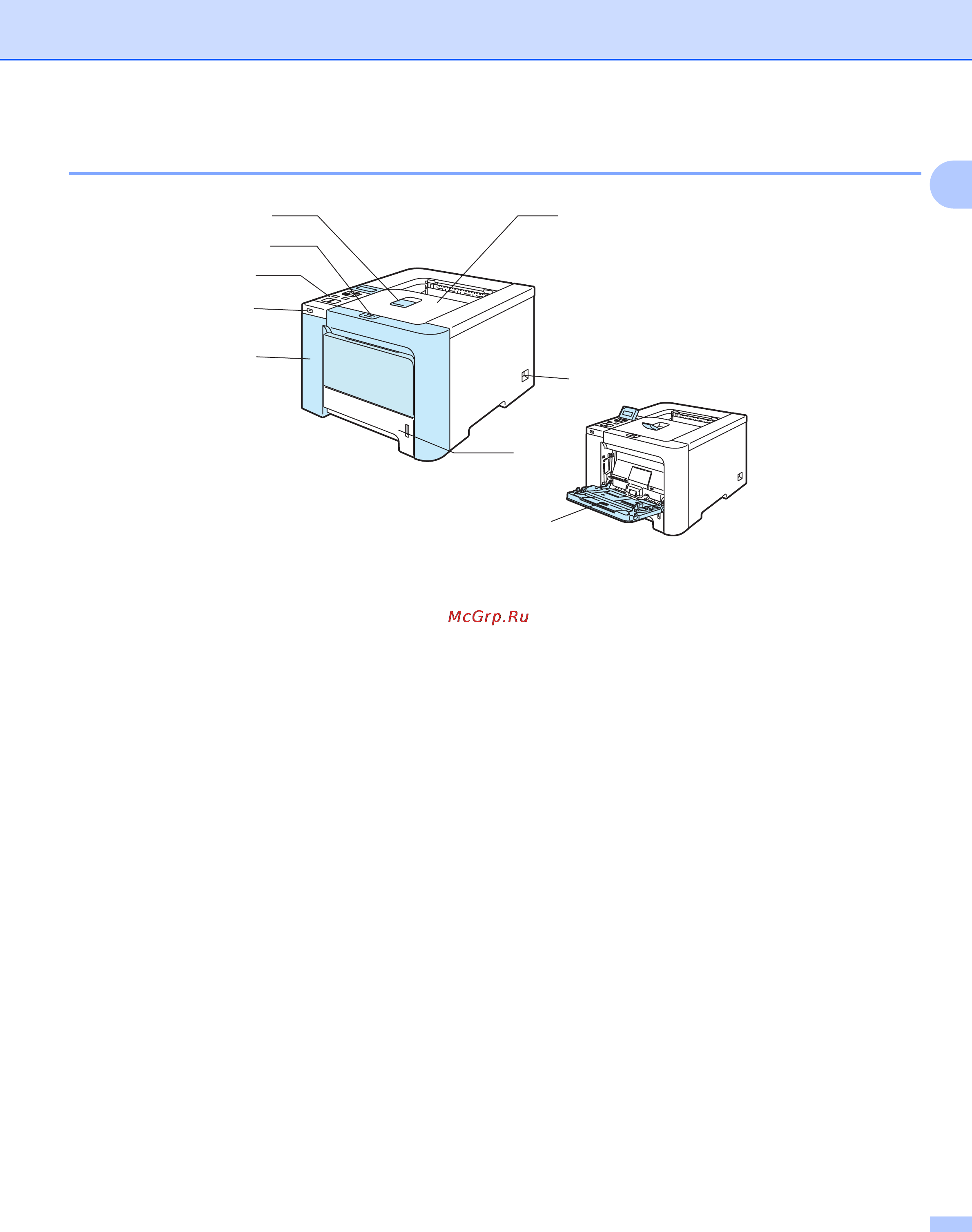 Brother HL-4040CN [11/202] Вид спереди