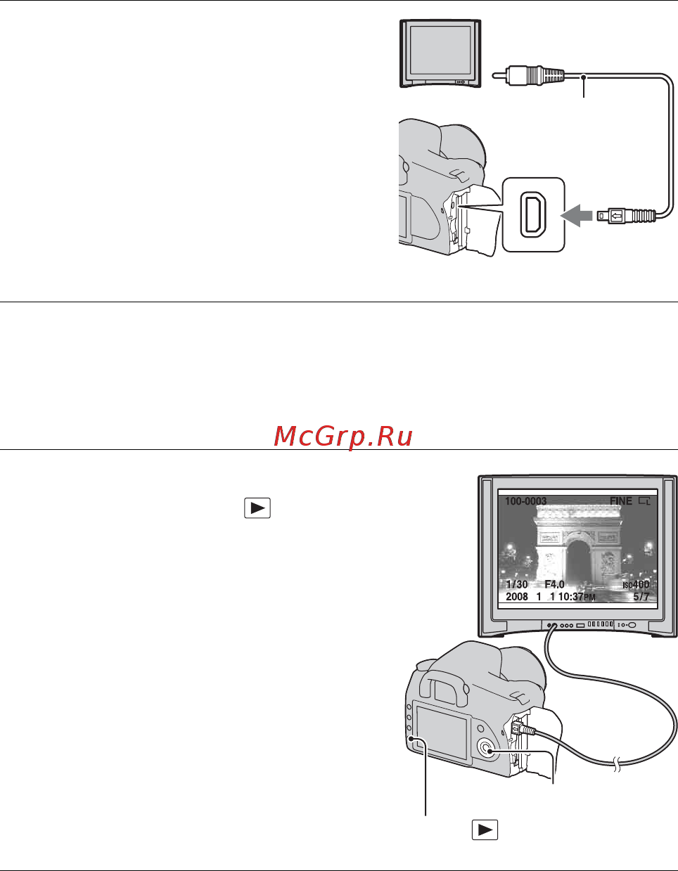 Sony DSLR-A300 [128/195] Просмотр изображений на экране телевизора