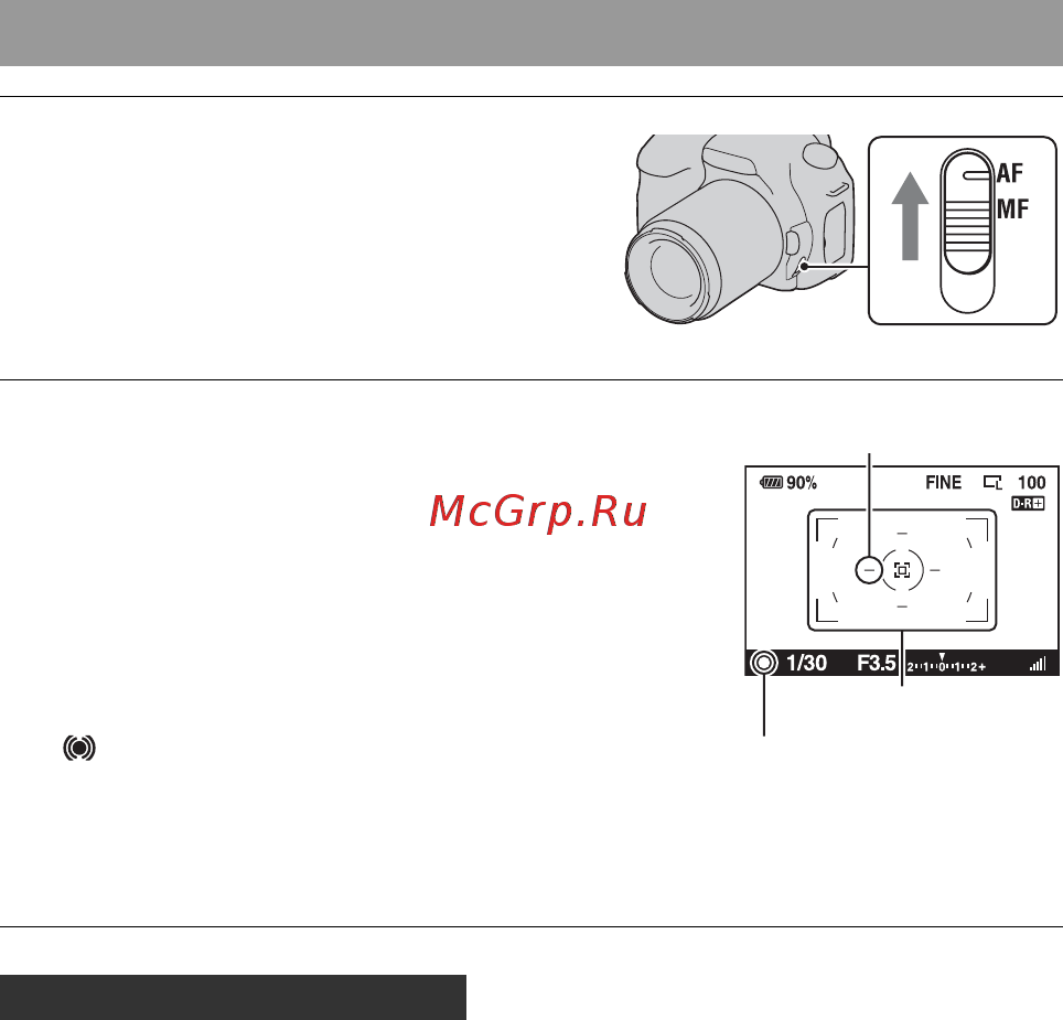 Sony Alpha DSLR-A300 [80/195] Использование функцией съемки
