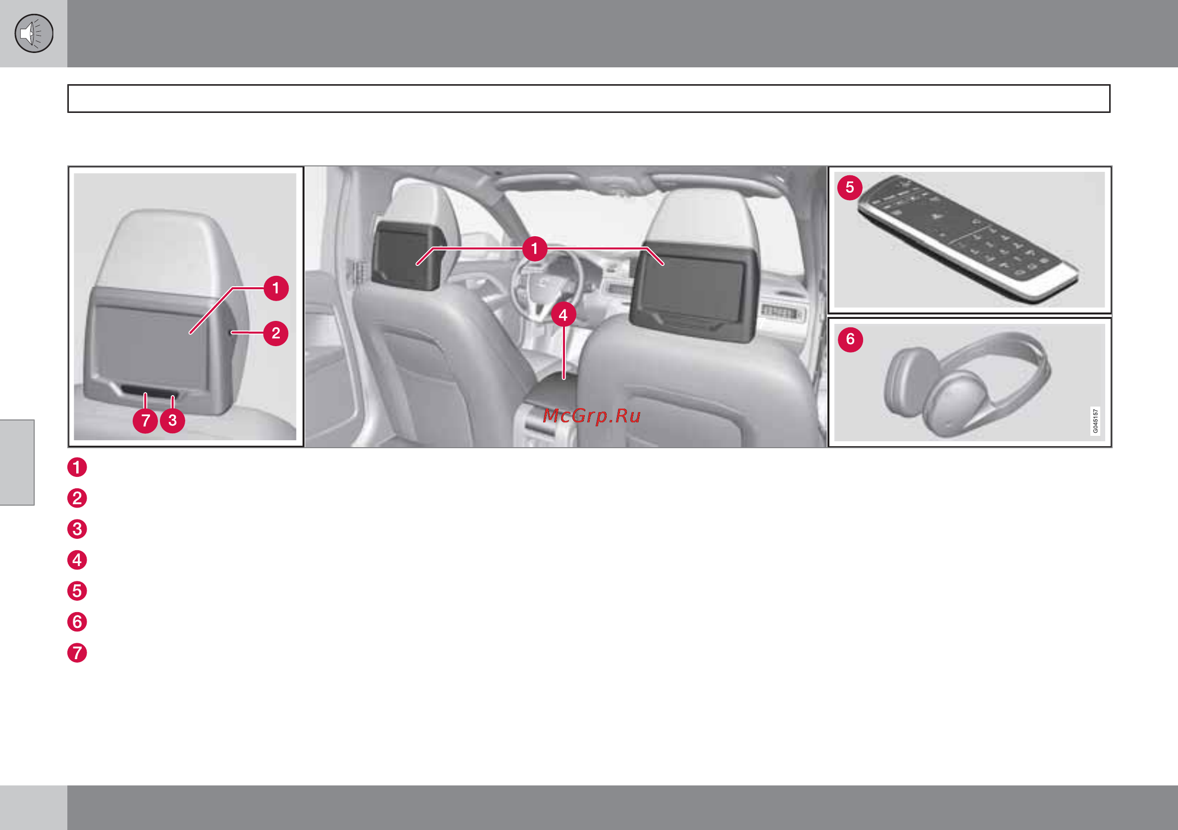 Volvo XC70 [294/450] Rse rear seat entertainment system