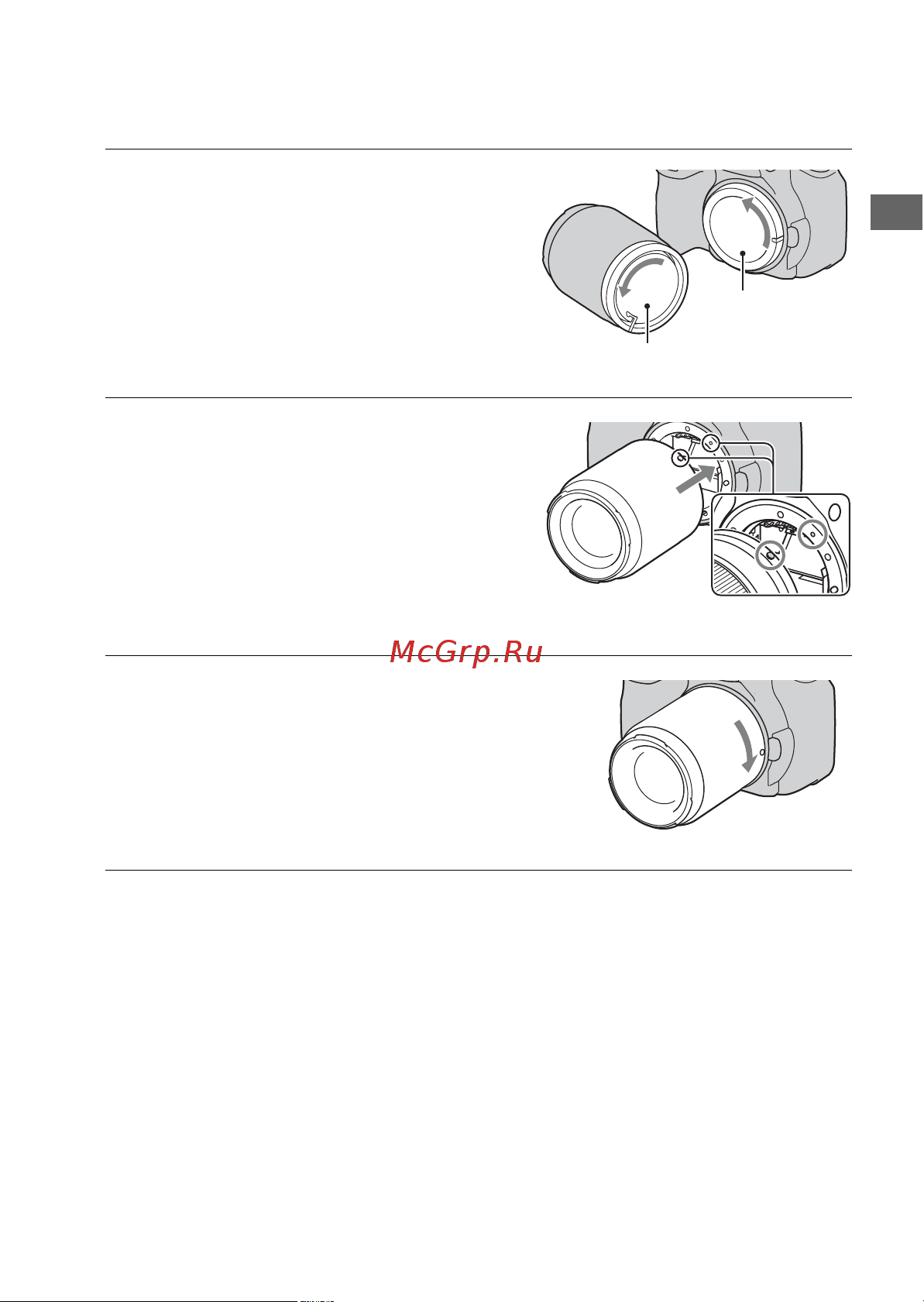 Sony DSLR-A200 [17/183] Установка объектива