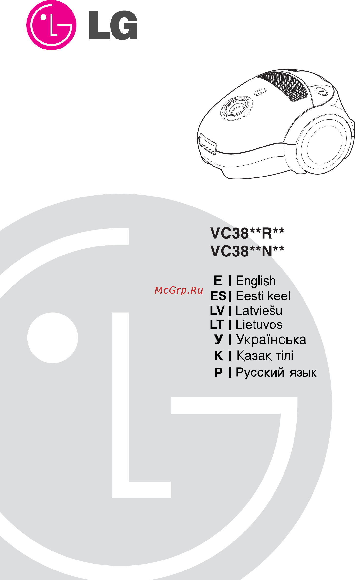 LG VC38142N Инструкция по эксплуатации онлайн