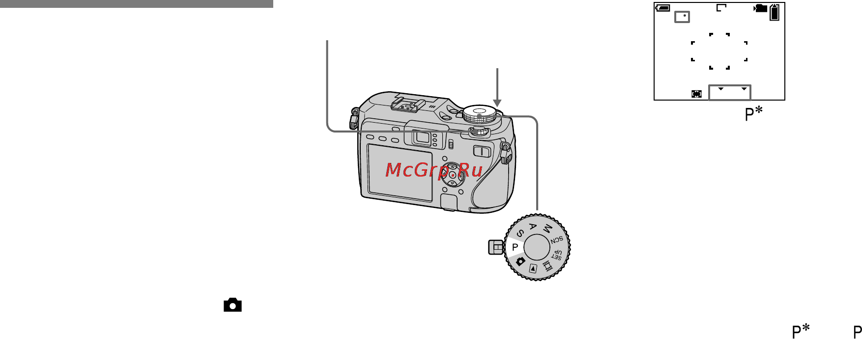 Sony DSC-V3 [62/186] Съемка с использованием программной автоматической регулировки
