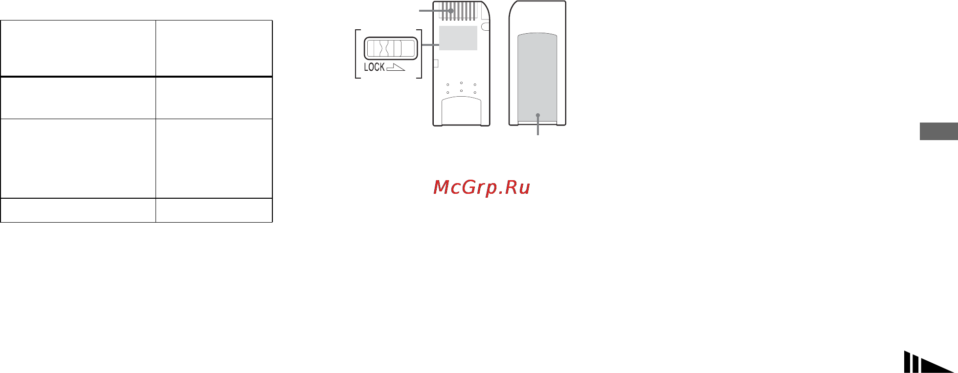 Sony DSC-U60 [87/188] Примечания об использовании прилагаемой платы памяти memory stick