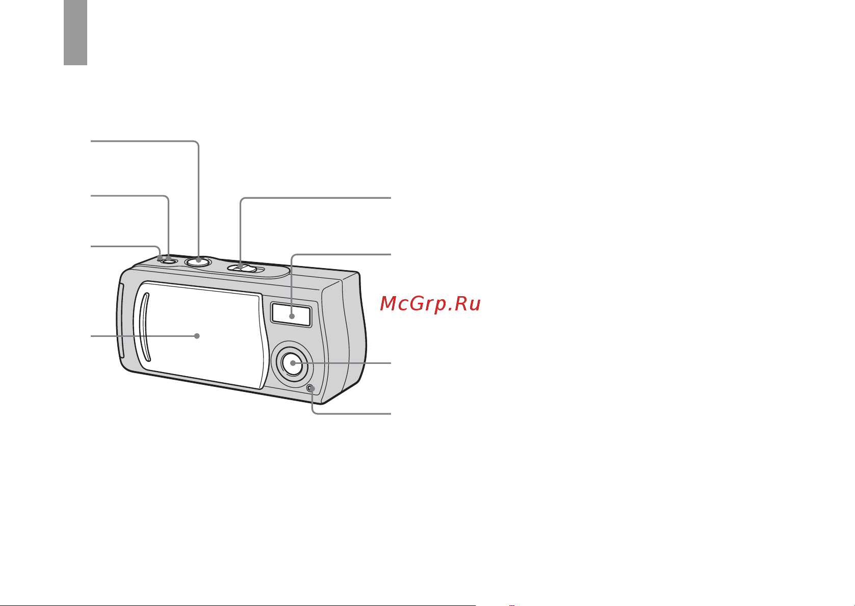 Sony DSC-U20 [8/212] Обозначение частей