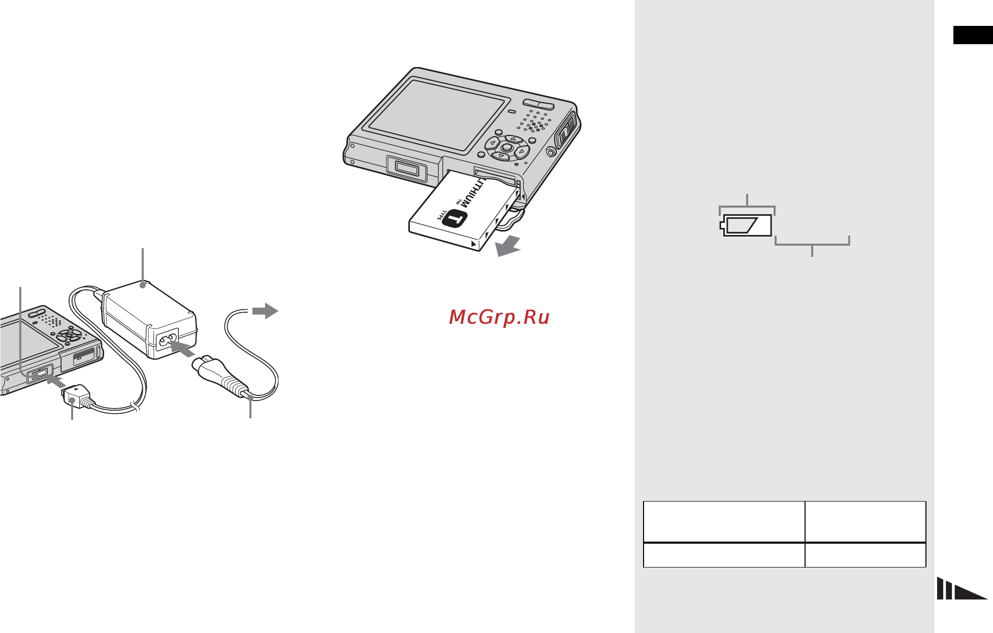 Sony DSC-T1 [13/256] Начальные операции