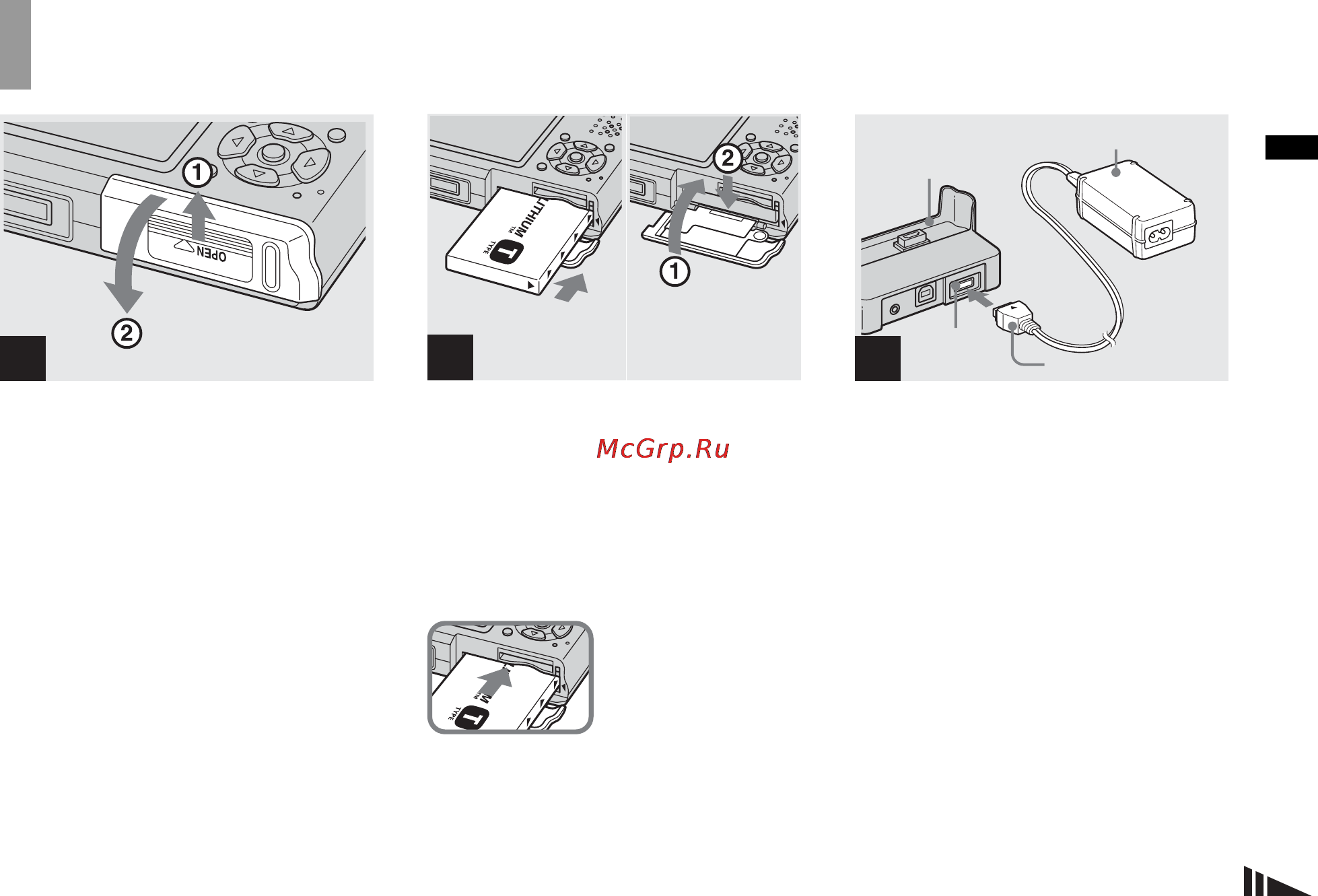 Sony DSC-T1 [145/256] Anslut nätadaptern medföljer till dc in uttaget på usb vaggan medföljer