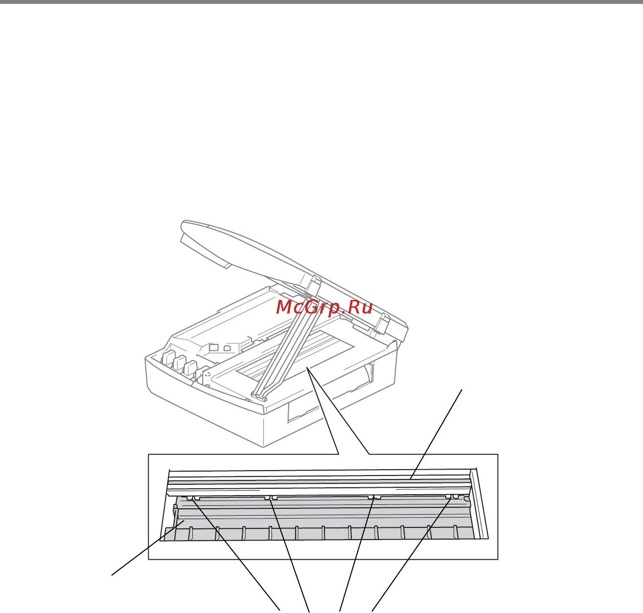 Brother DCP-110C [91/122] Чистка dcp оригиналодержателя печатающего устройства