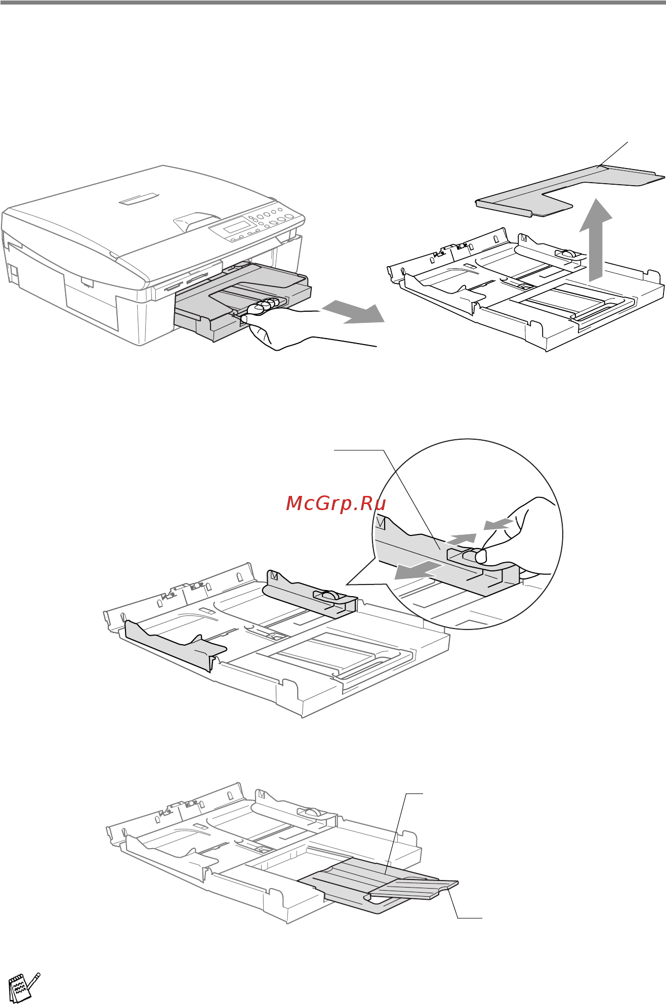 Brother DCP-115C [25/108] Загрузка бумаги конвертов и открыток