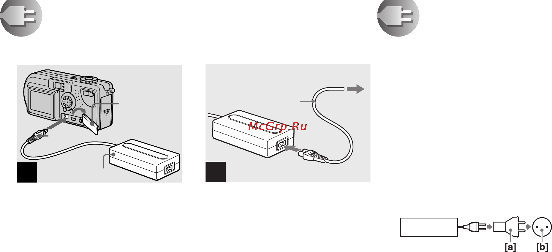 Sony DSC-P7 [14/208] Использование внешнего источника питания