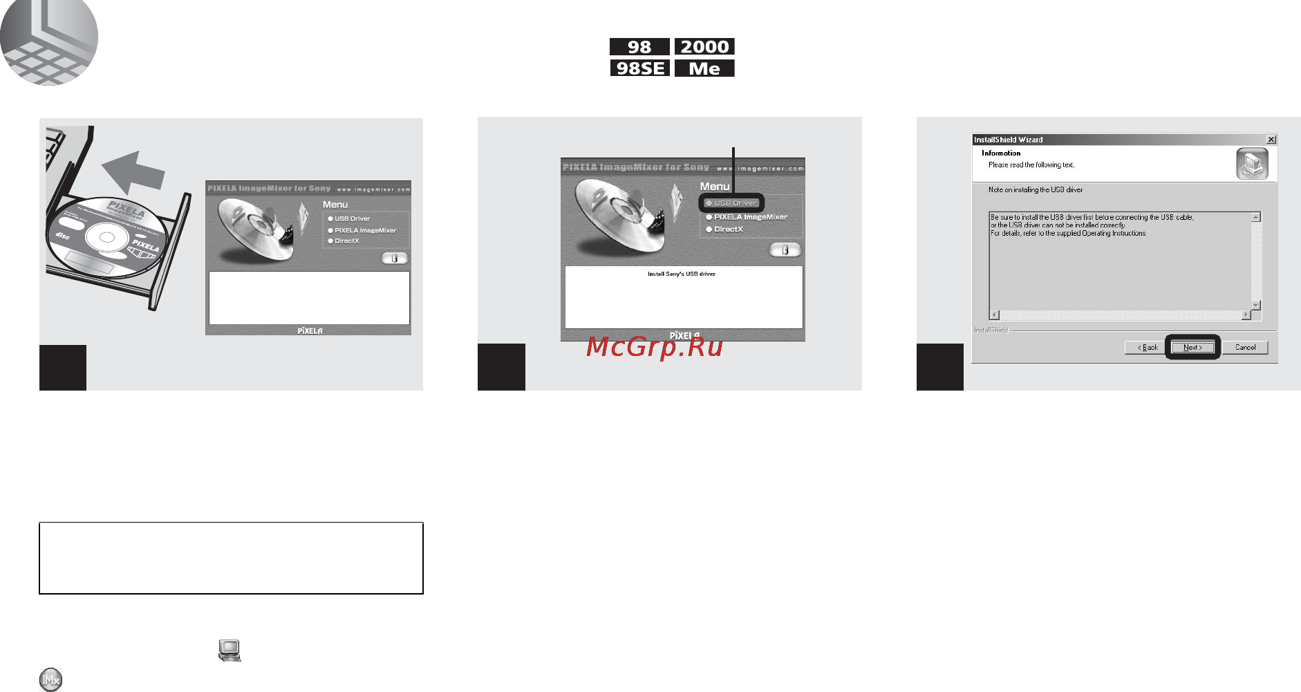 Sony DSC-P7 [146/208] Installera usb drivrutinen