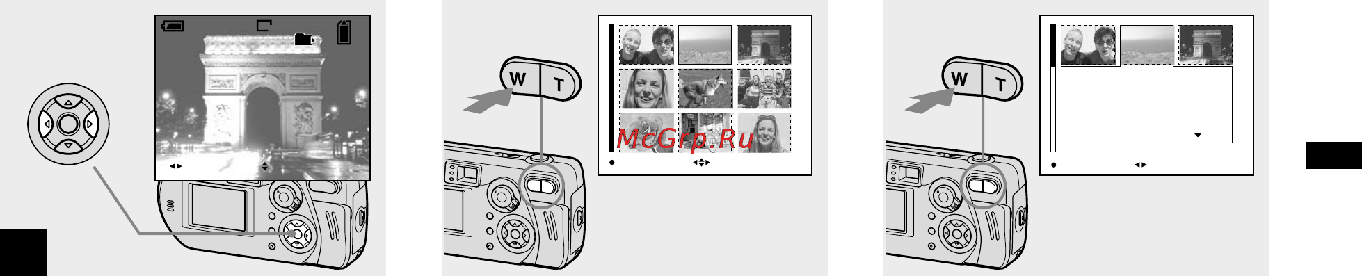 Sony DSC-P52 [159/240] Visa på indexskärm nio eller tre bilder
