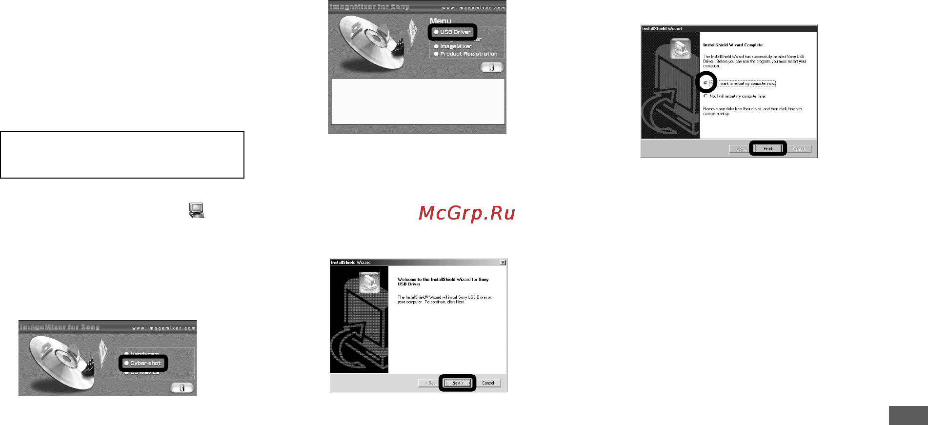 Sony DSC-P52 [201/240] Installera usb drivrutinen