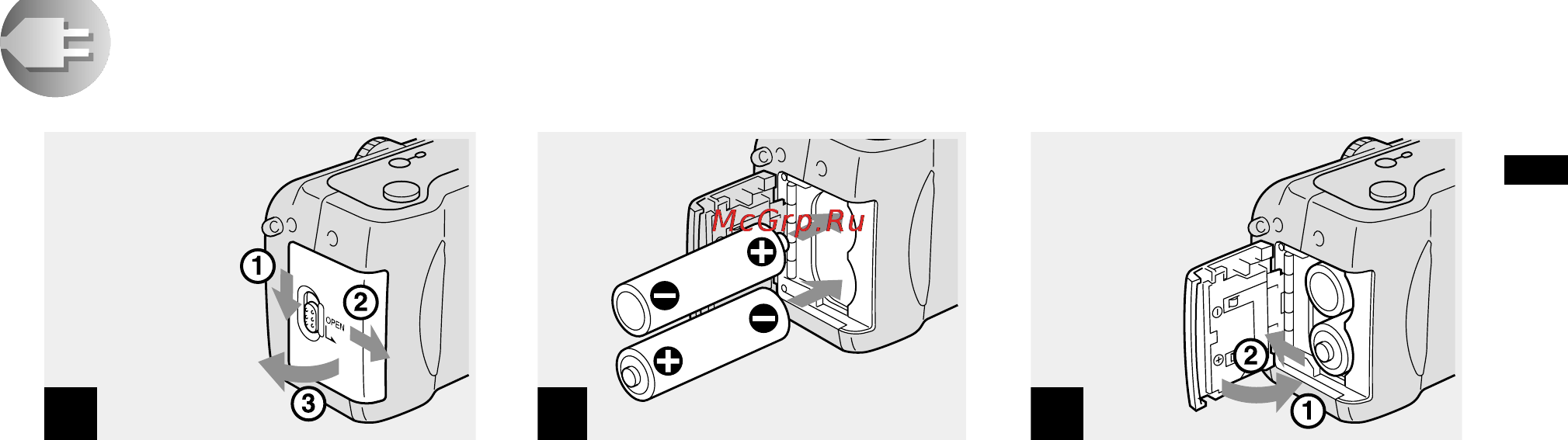 Sony DSC-P31 [15/212] Установка батарей