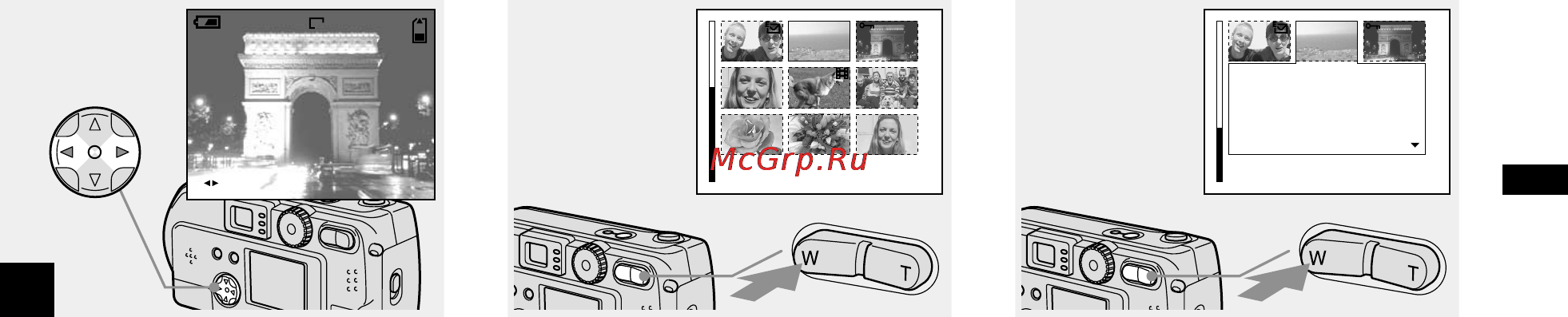 Sony DSC-P51 [35/212] Выберите неподвижное изображение с помощью кнопки управления b b