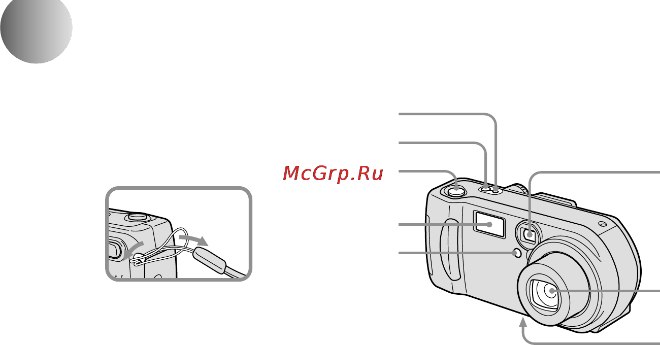 Sony DSC-P71 [6/212] Описание деталей фотоаппарата dsc p71