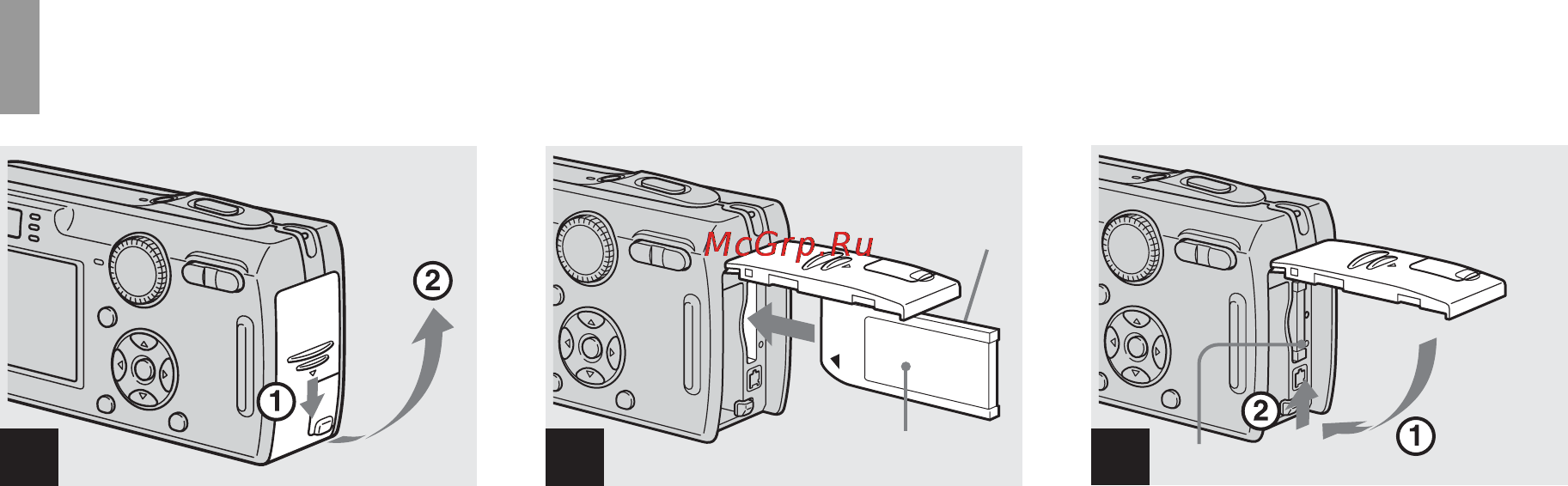Sony DSC-P150 [20/152] Óñòàíîâêà è óäàëåíèå ïëàòû ïàìøòè memory stick