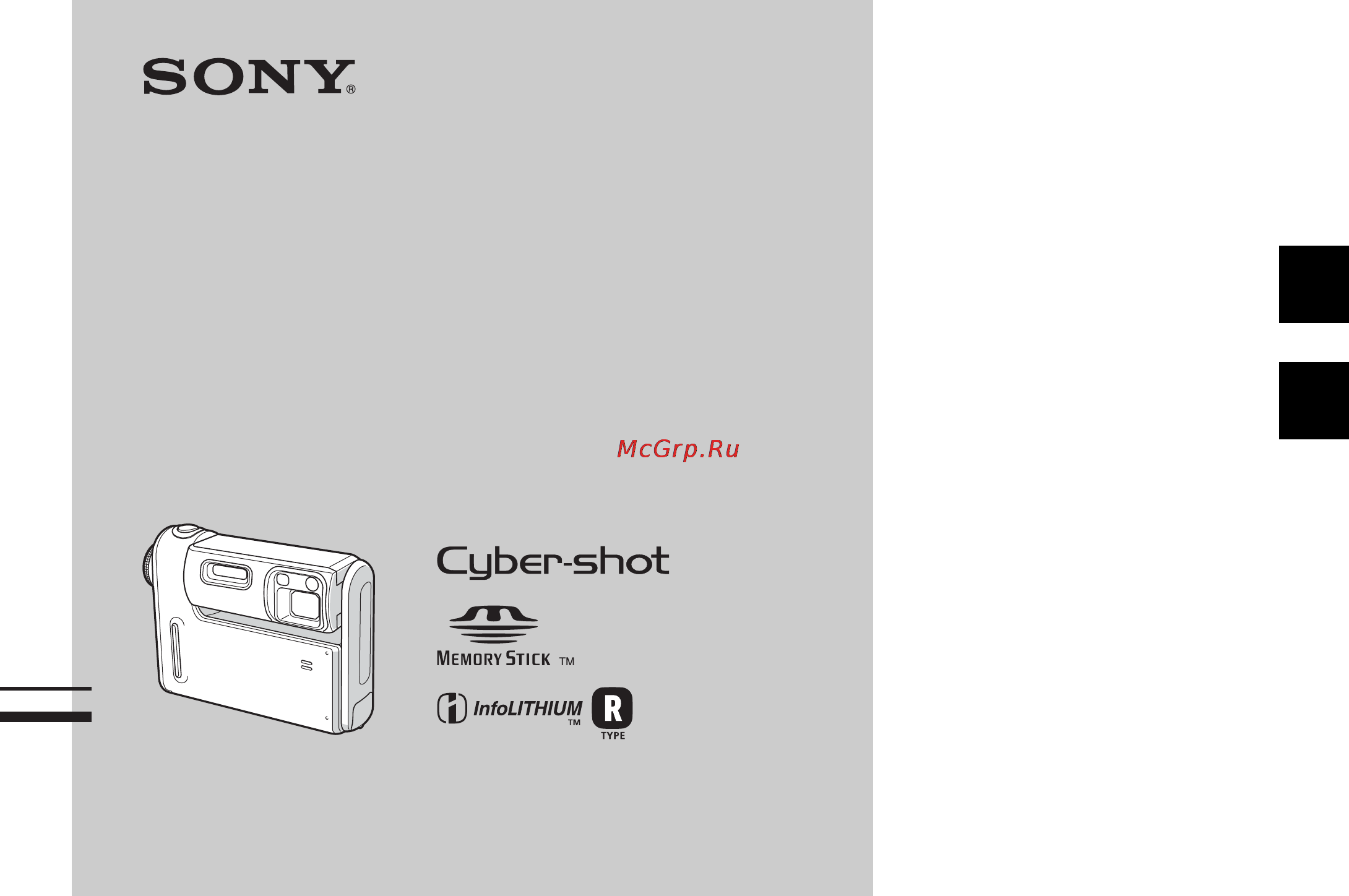 Sony Cyber-Shot DSC-F88 Инструкция по эксплуатации онлайн