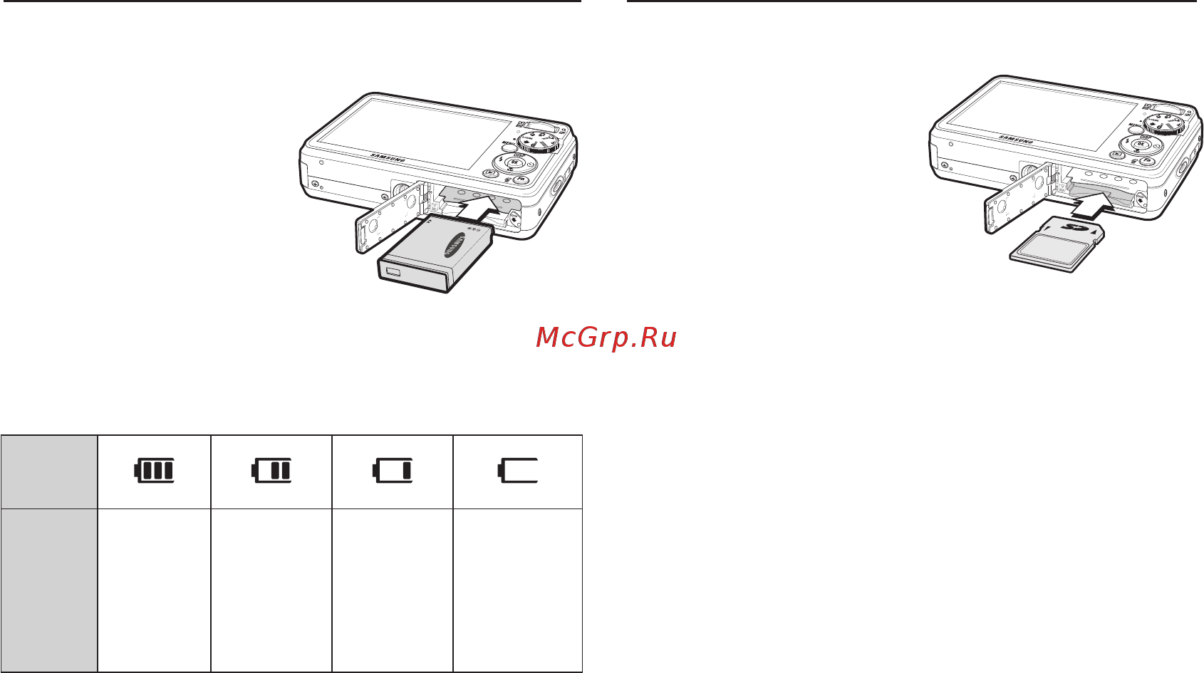 Samsung PL60 [15/103] Как вставить карту памяти