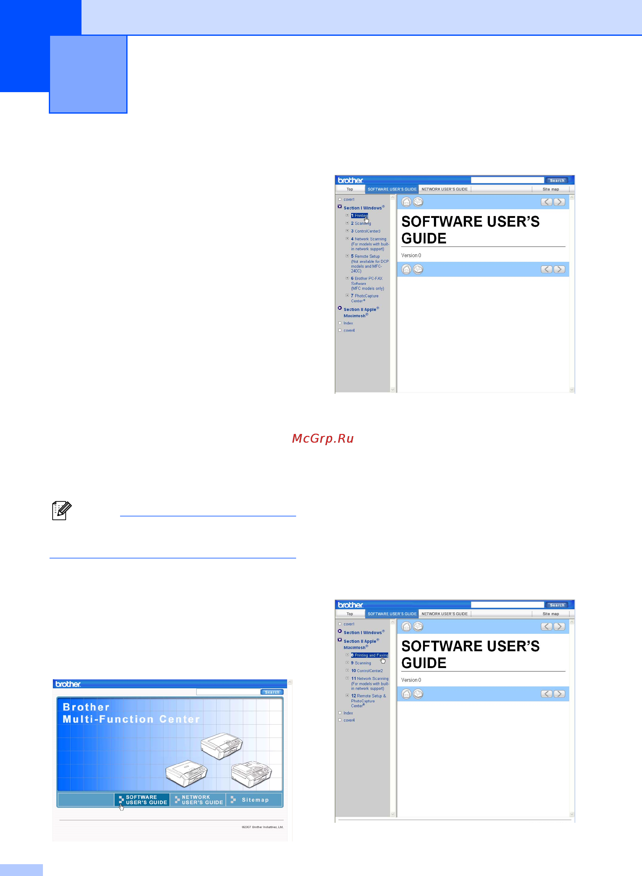 Brother MFC-465CN [112/182] Software and network features