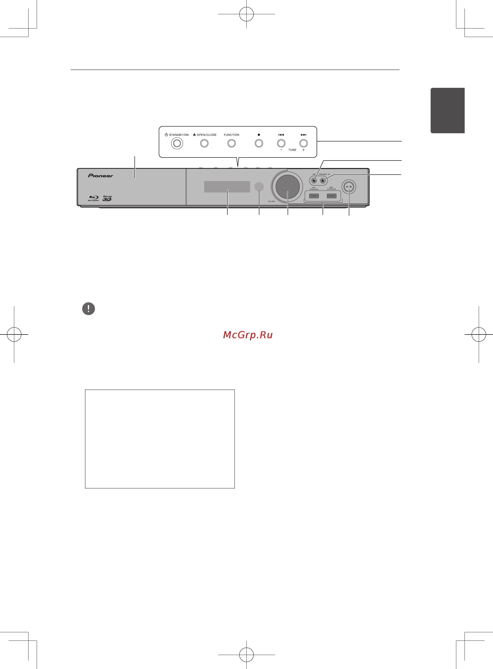 Pioneer BCS-424B [19/76] Передняя панель