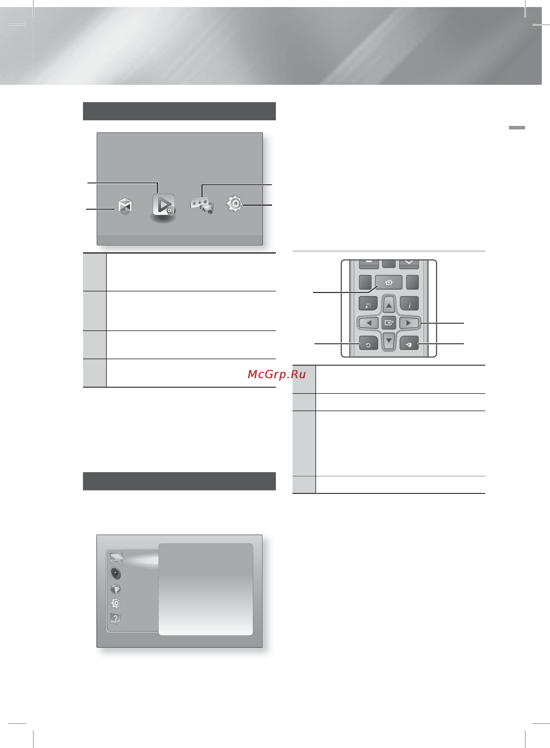 Samsung HT-E8000 [23/183] Домашний экран
