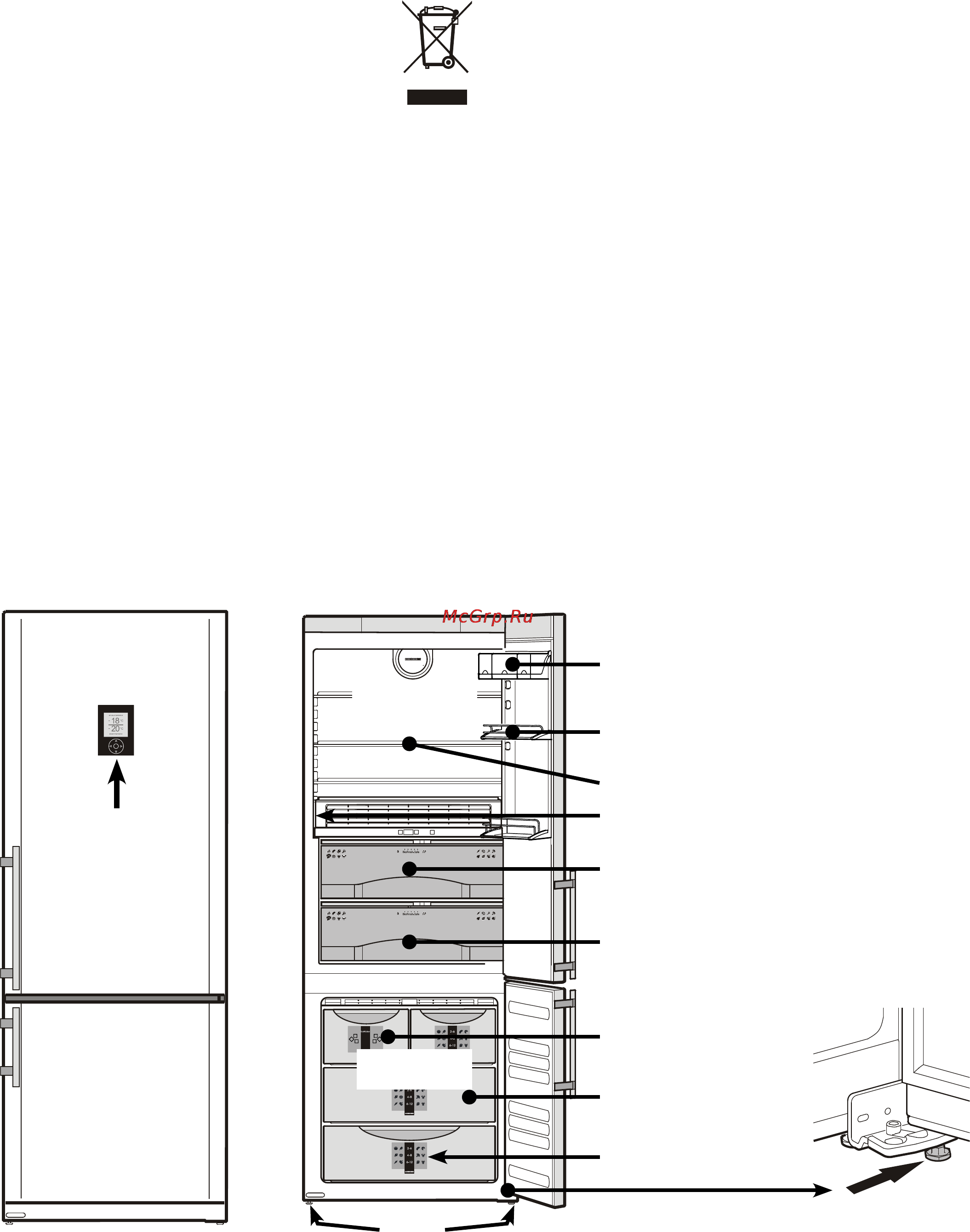 Liebherr CBN es 5167-20 [2/16] Подключение