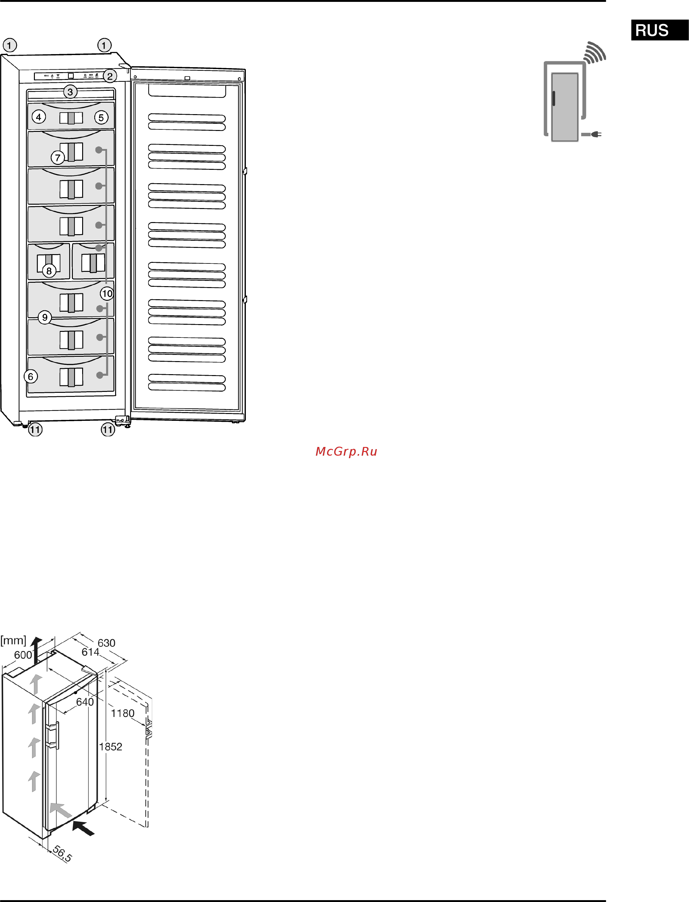 Liebherr GN 3076-21 Инструкция по эксплуатации онлайн [3/15] 24368