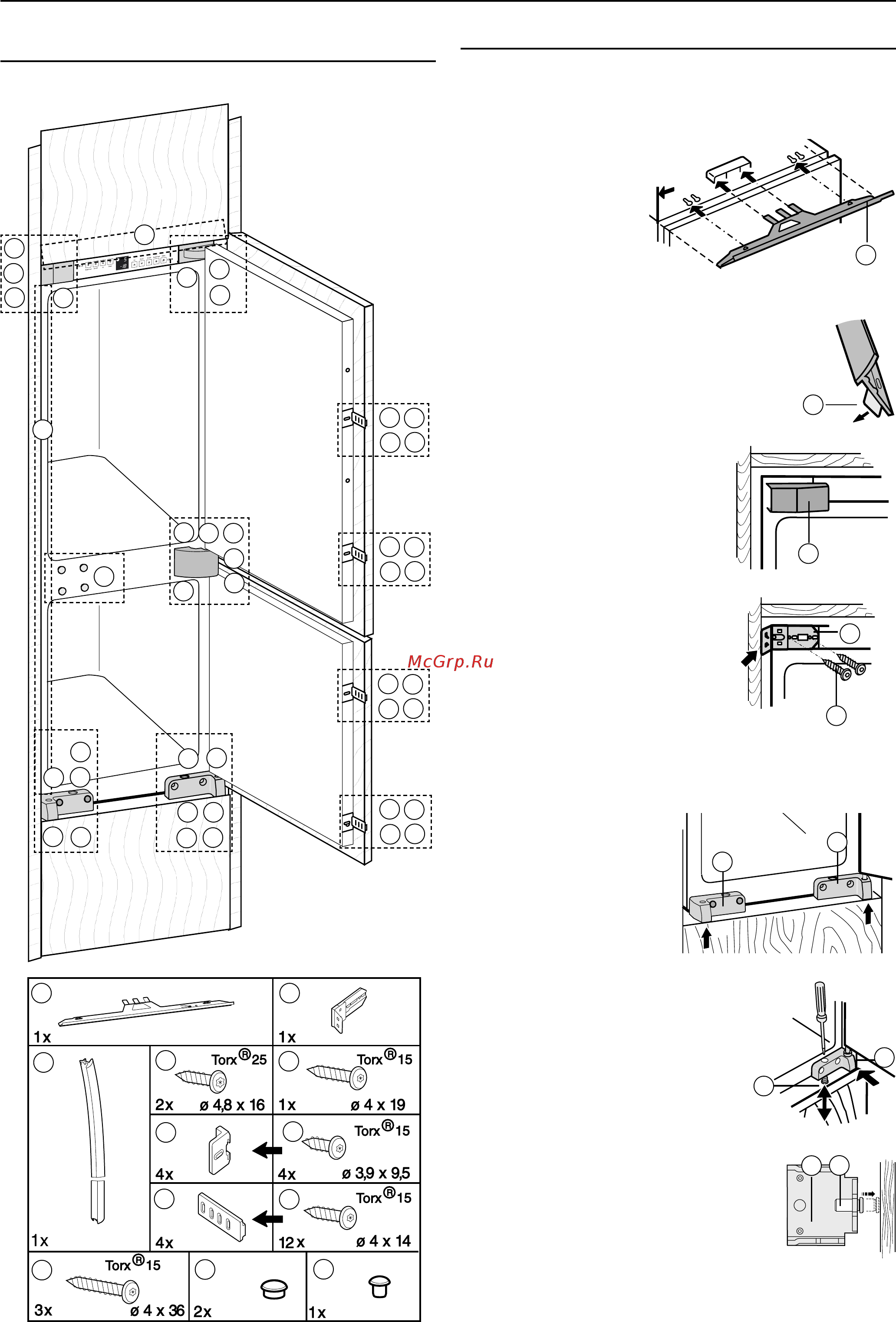 Liebherr CUNS 3013-21 001 [10/12] Краткое описание крепежных деталей и их использования на устройстве