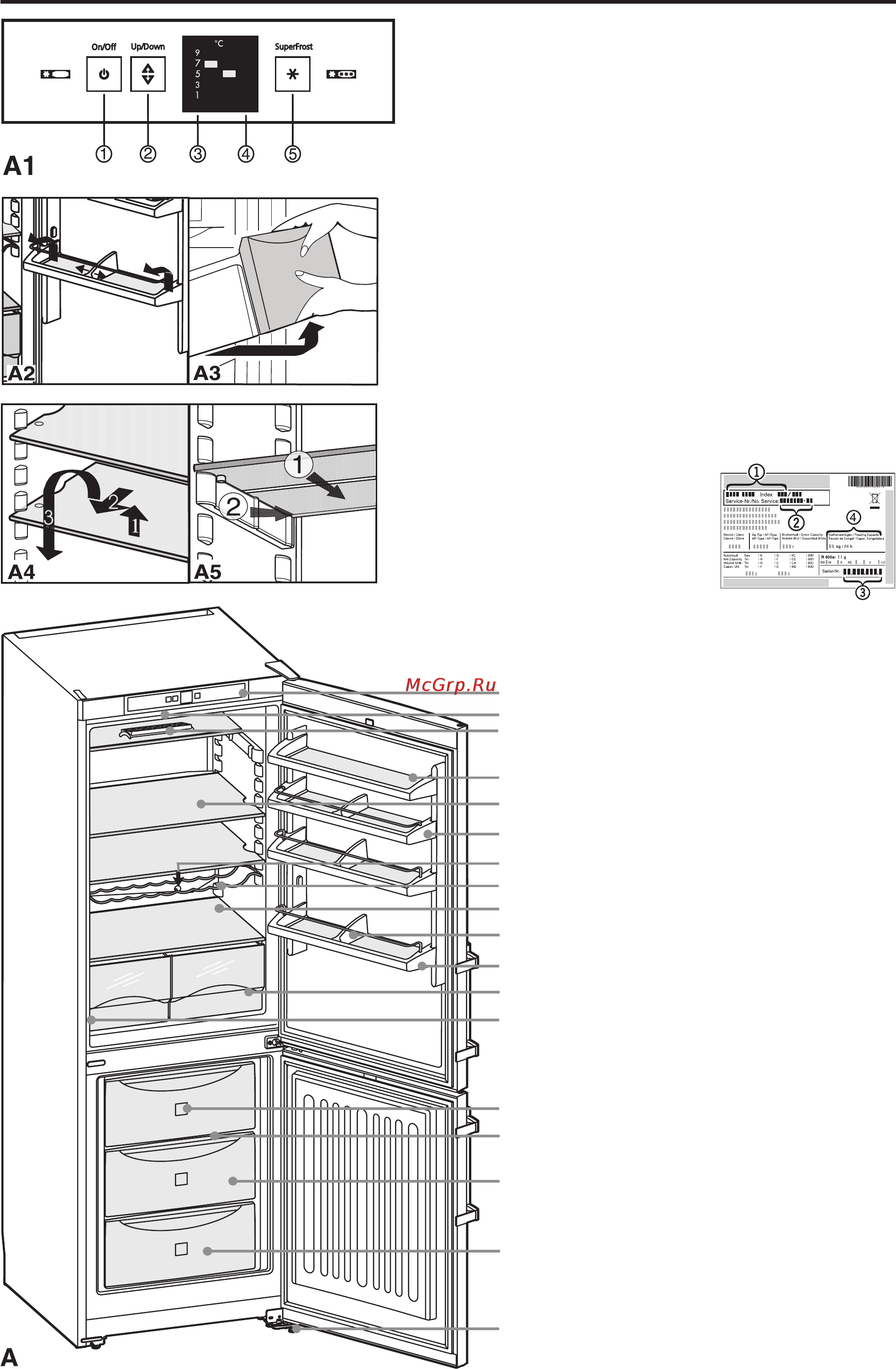 Liebherr CU 4023-20 [2/11] Ознакомление с прибором