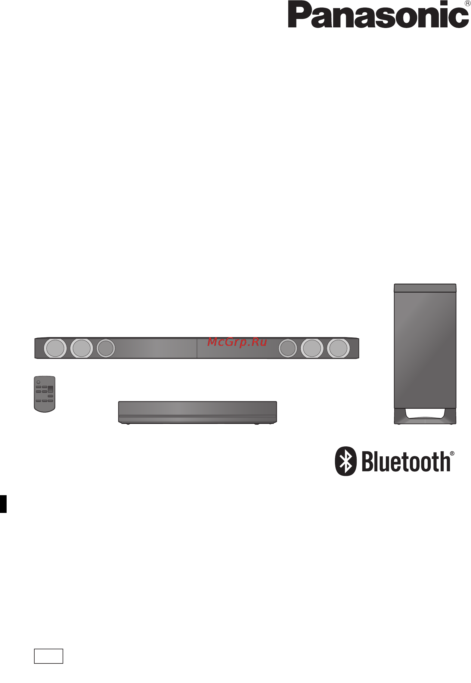 Panasonic SC-HTB570EGS Инструкция по эксплуатации онлайн