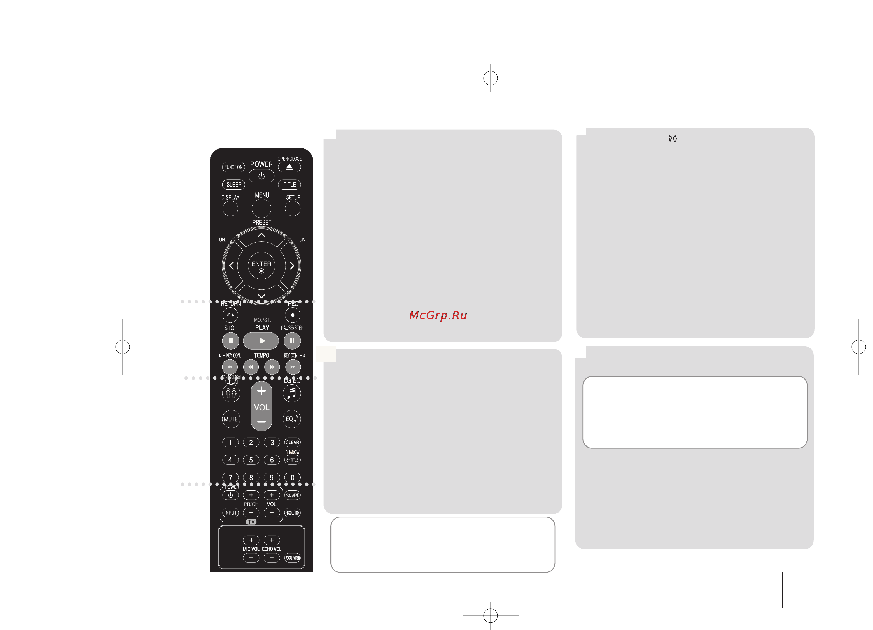 LG RBD-154K [7/22] Пульт дистанционного управления