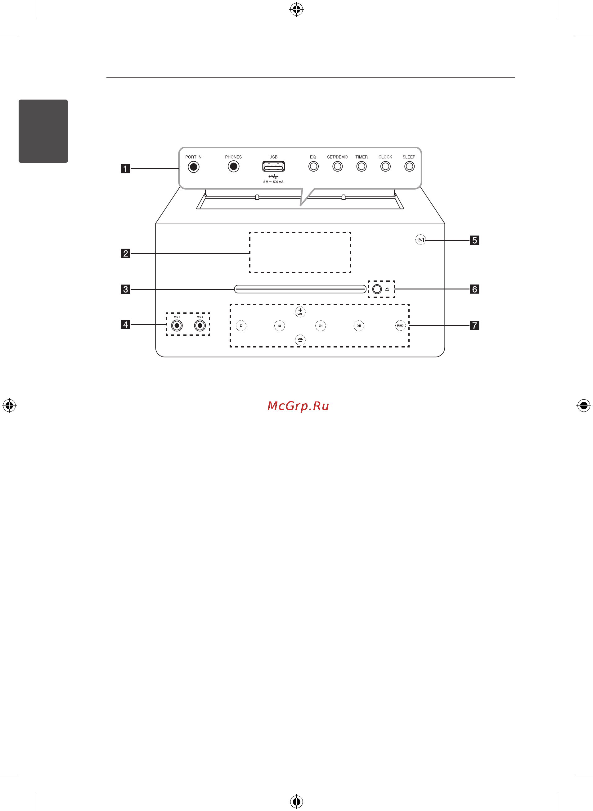 LG DM2630K [10/42] Передняя панель