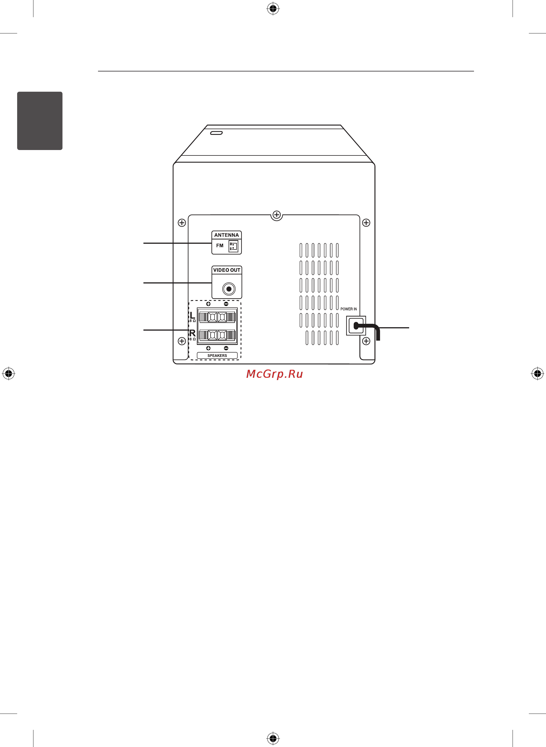 LG DM2130 [10/28] Задняя панель