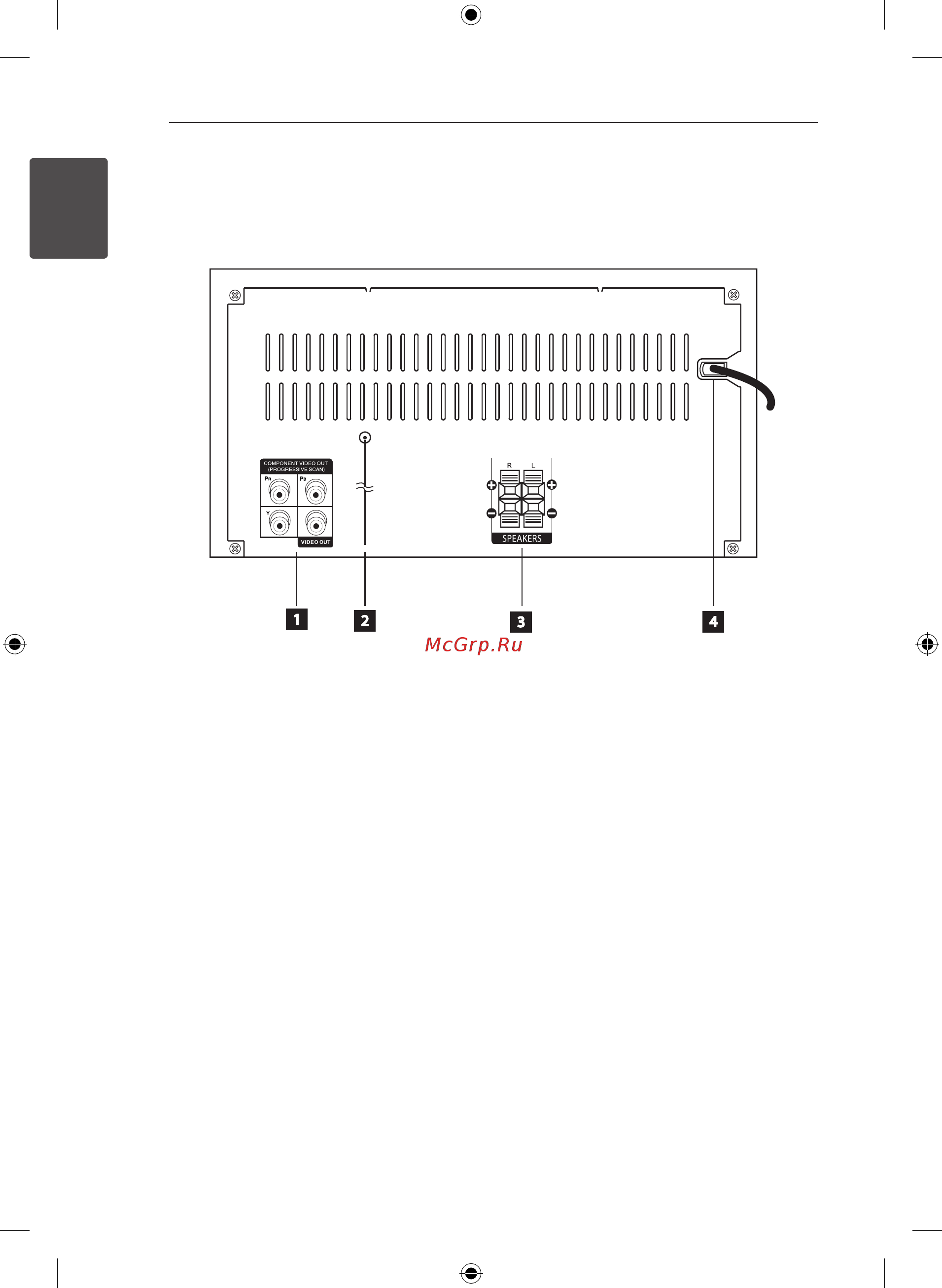 LG DM2520K [12/38] Задняя панель