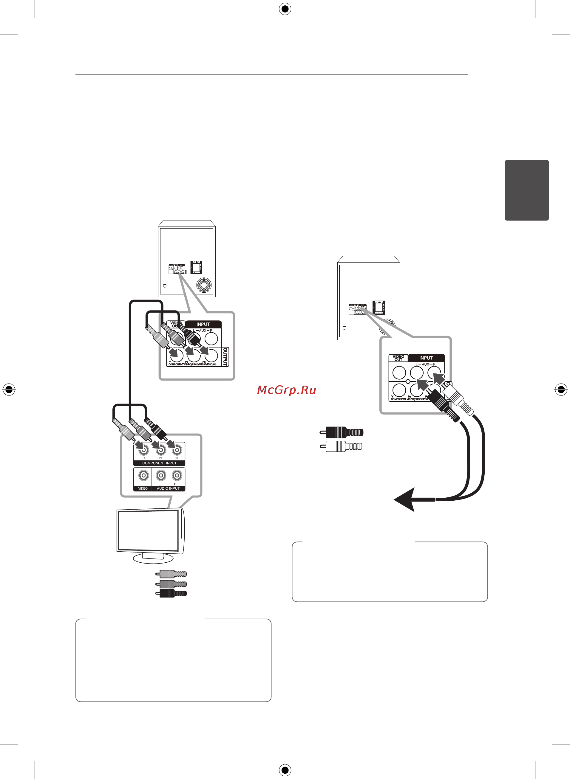 LG DM5230J [15/36] Подключение к разъему aux in