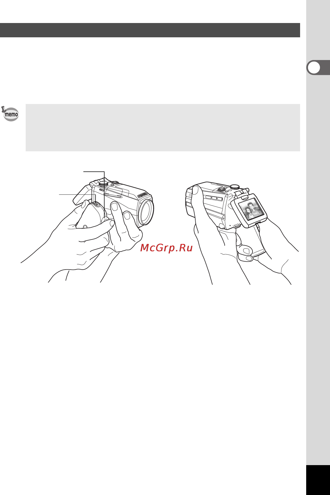 Pentax Optio MX4 [27/147] Êàê äåðæàòü ôîòîêàìåðó