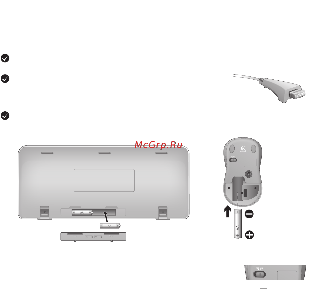 Logitech MK520 [21/25] Устранение неполадок